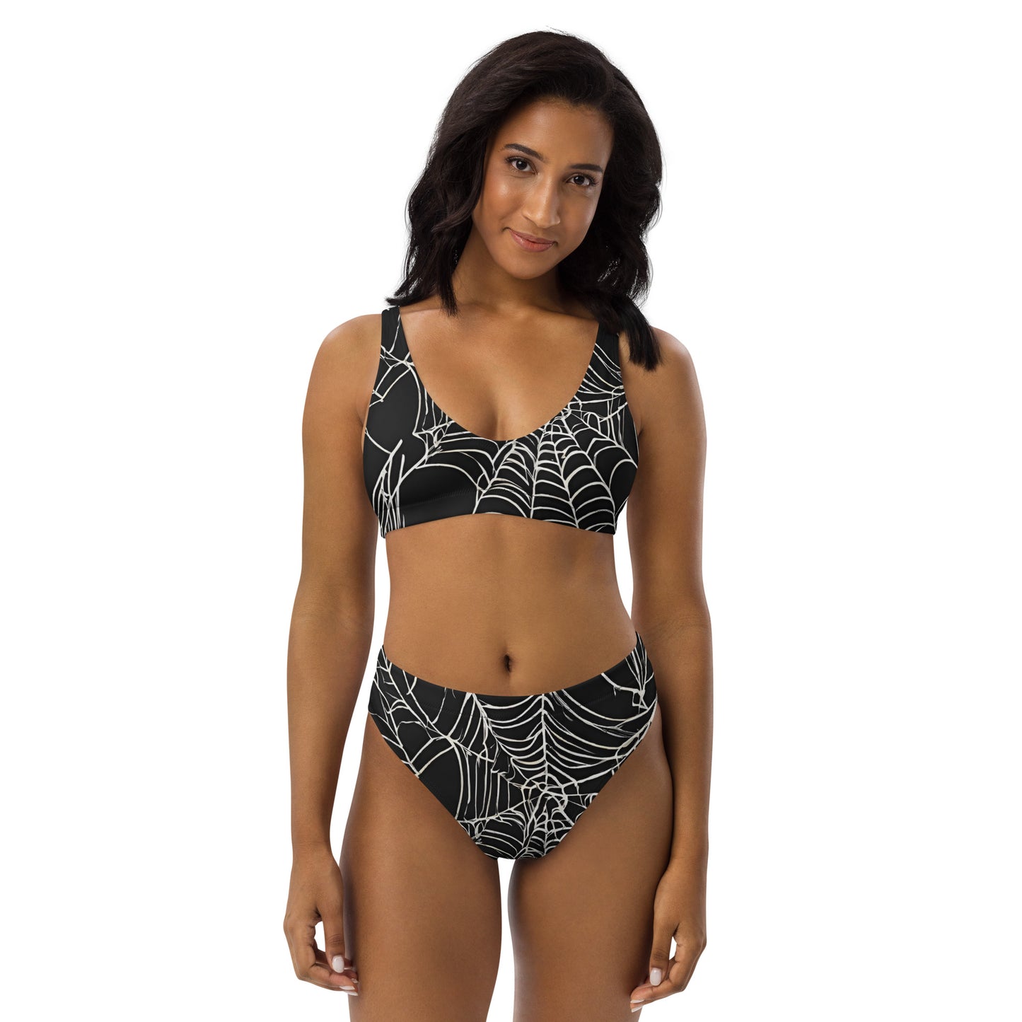 WEB OF LIES RECYCLED HIGH-WAISTED BIKINI