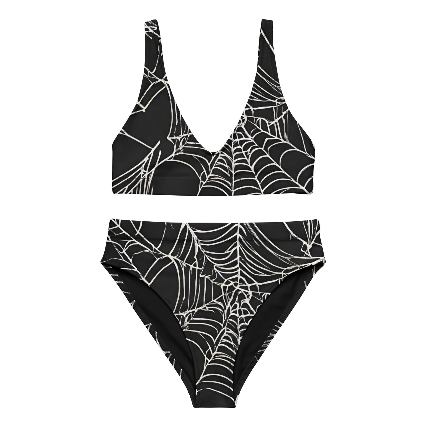 WEB OF LIES RECYCLED HIGH-WAISTED BIKINI