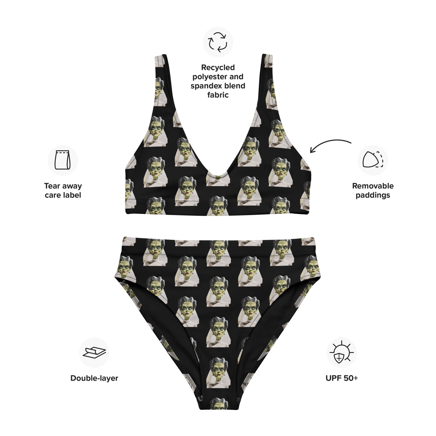 BRIDE OF FRANK RECYCLED HIGH-WAISTED BIKINI