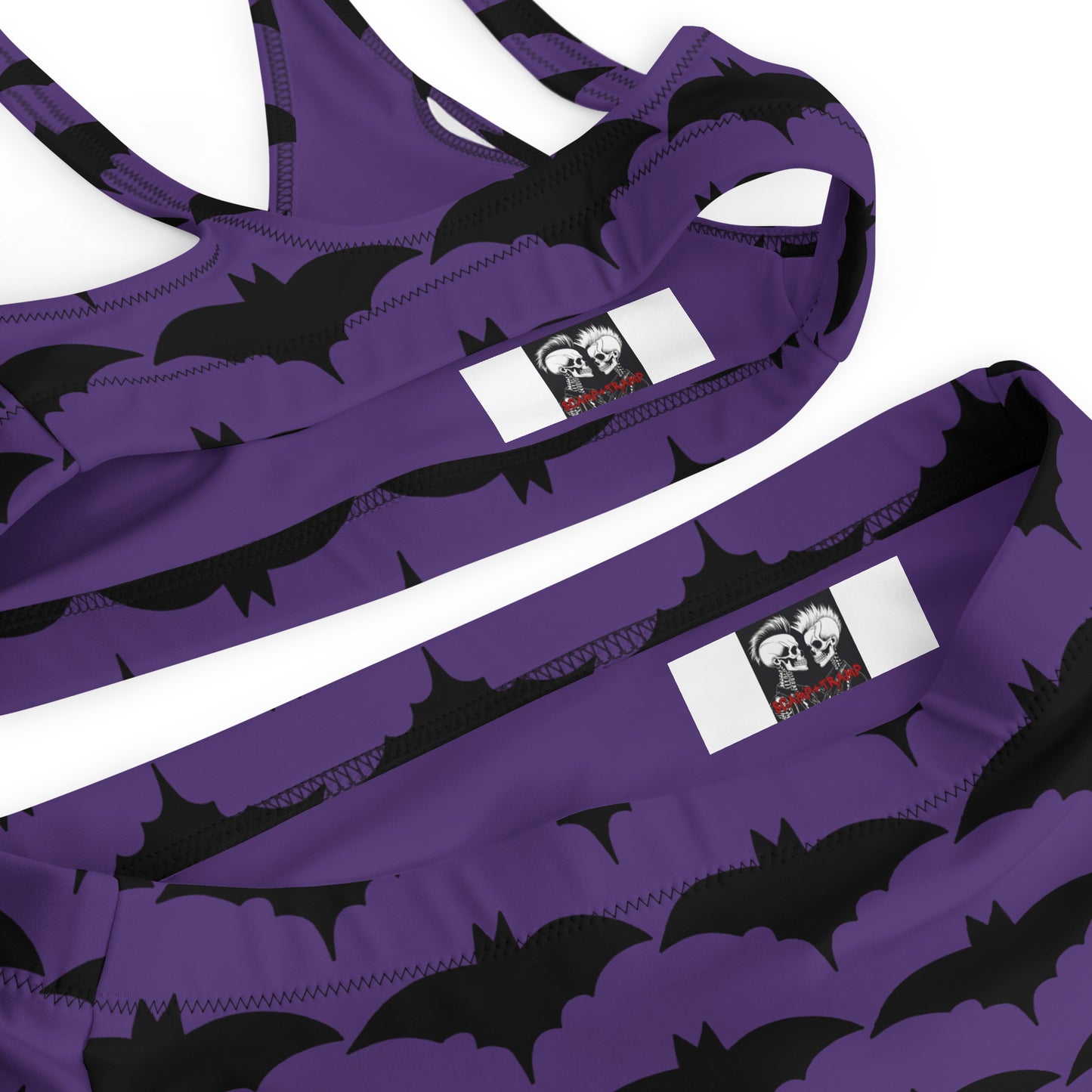 PURPLE BAT RECYCLED HIGH-WAISTED BIKINI
