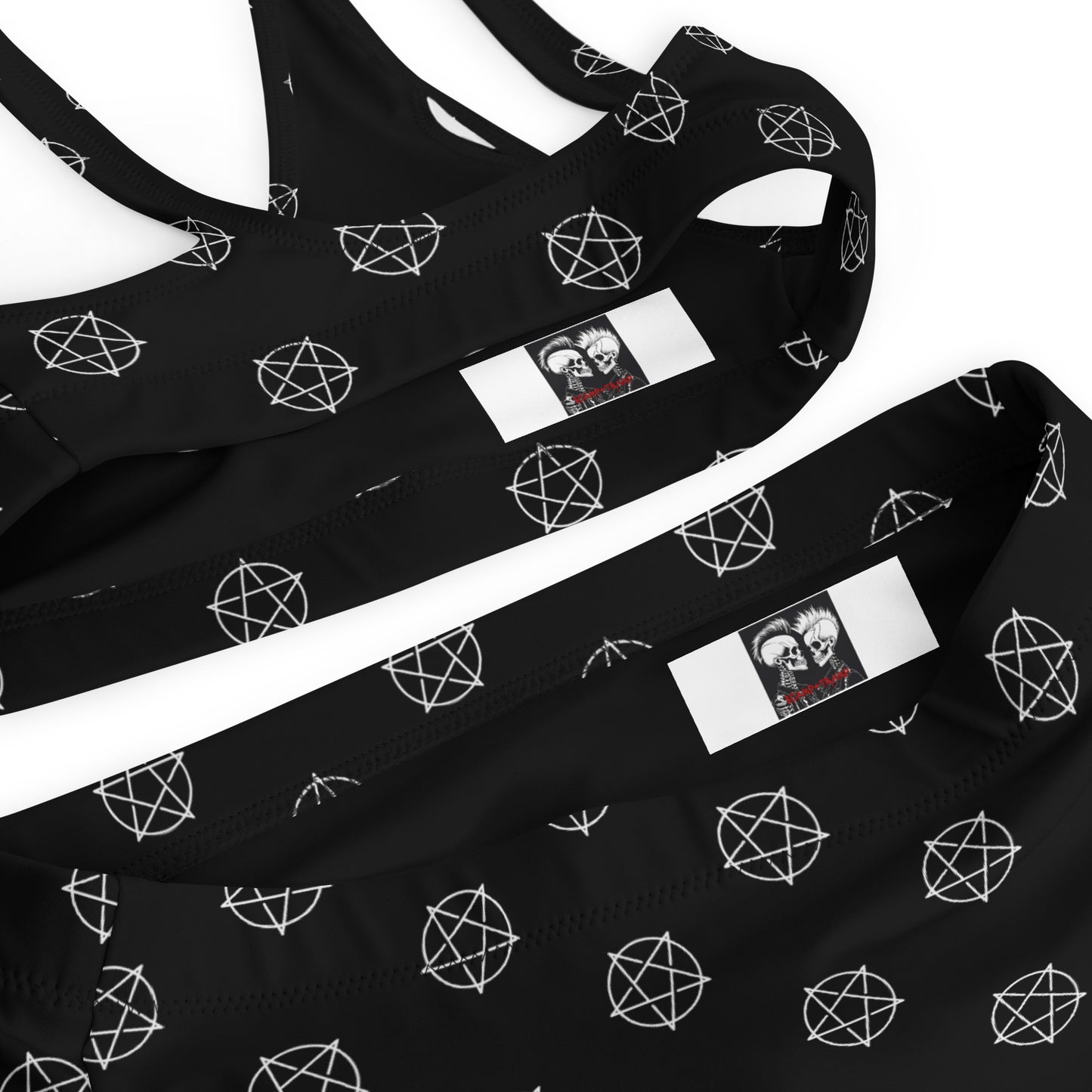 INVERTED PENTAGRAM RECYCLED HIGH-WAISTED BIKINI