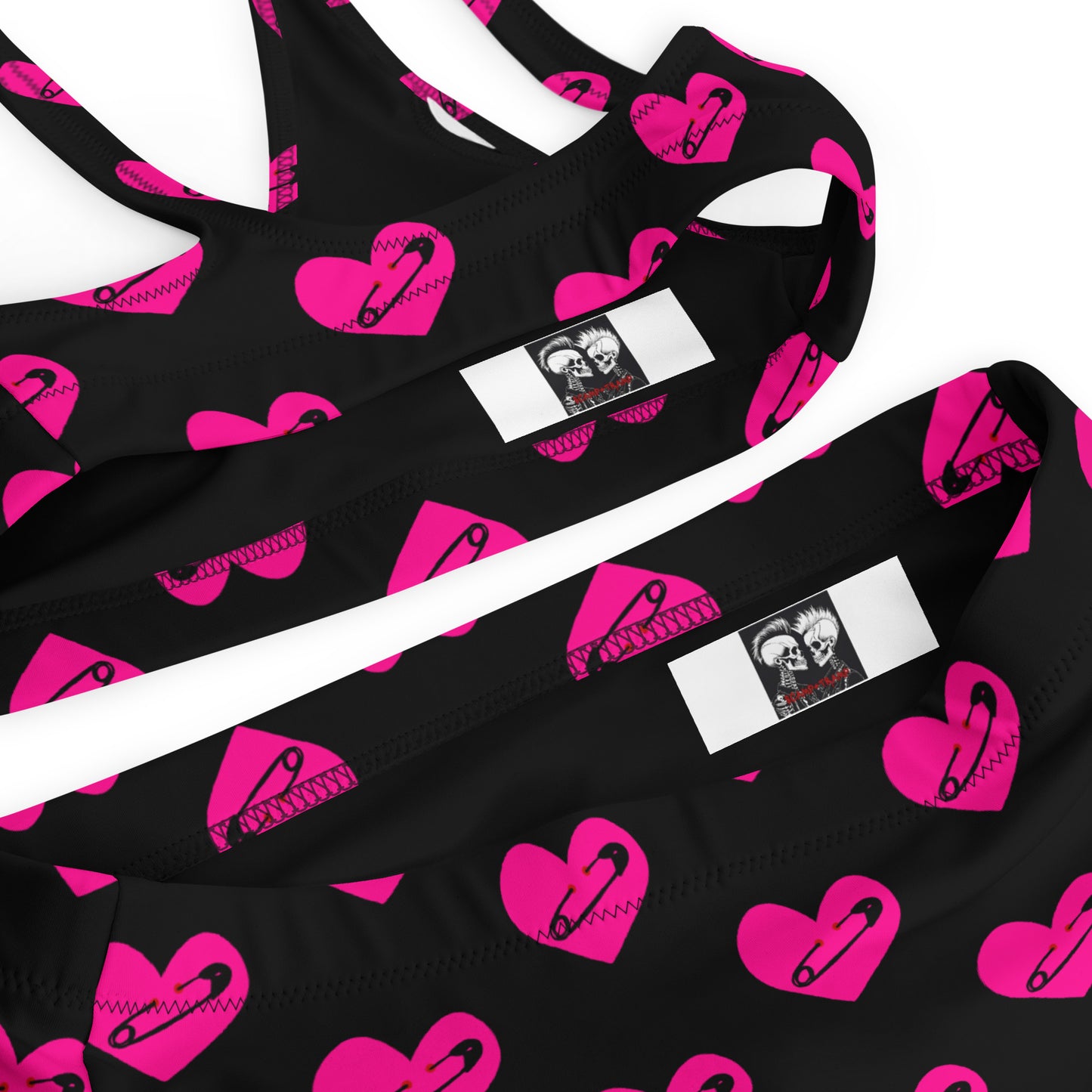PINNED HEART RECYCLED HIGH-WAISTED BIKINI