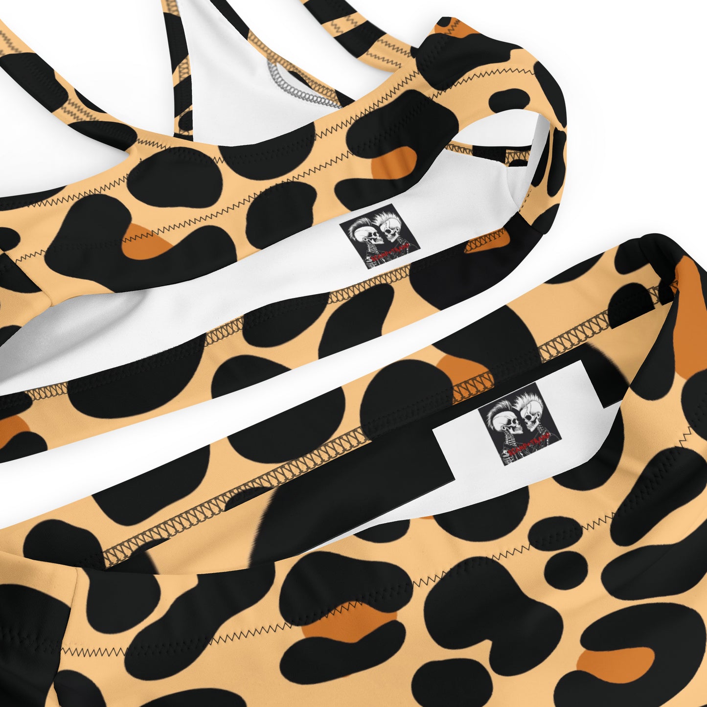 LEOPARD PRINT RECYCLED HIGH-WAISTED BIKINI
