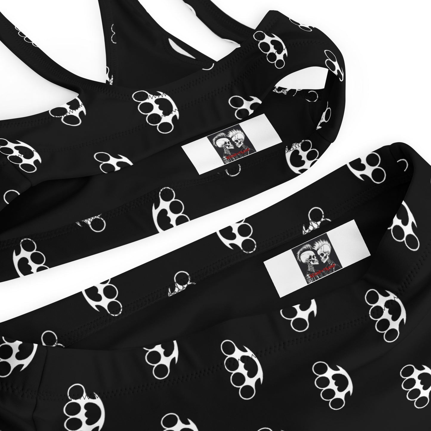 BRASS KNUCKLES RECYCLED HIGH-WAISTED BIKINI