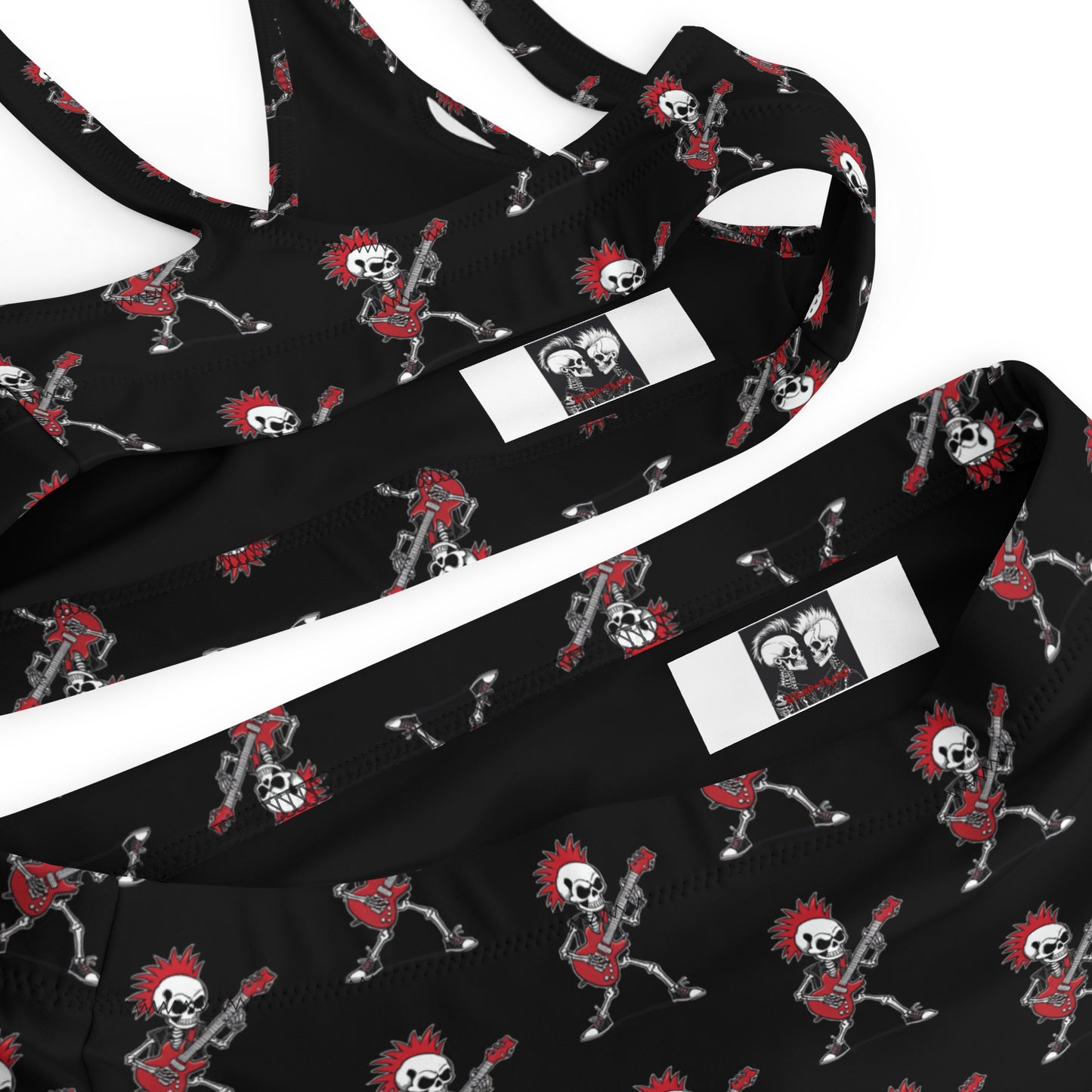 RED GUITAR RECYCLED HIGH-WAISTED BIKINI