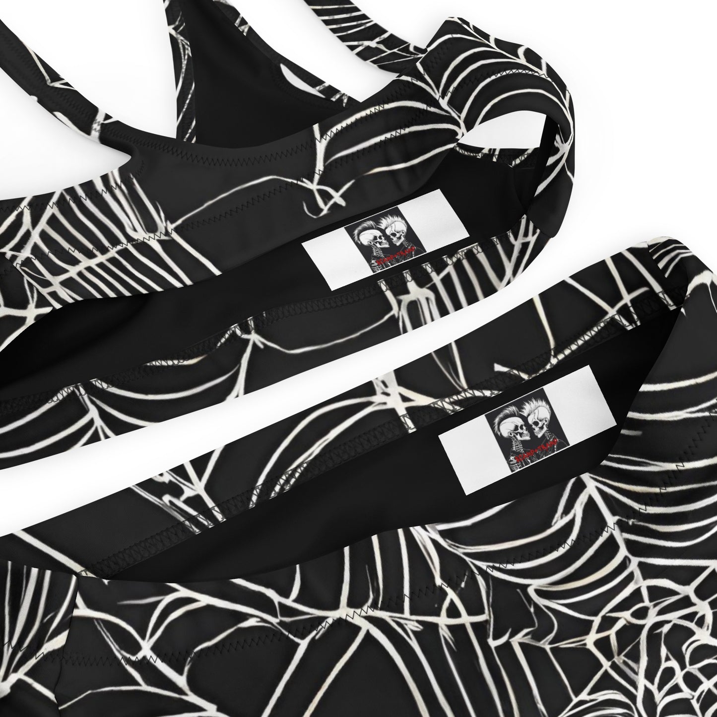 WEB OF LIES RECYCLED HIGH-WAISTED BIKINI