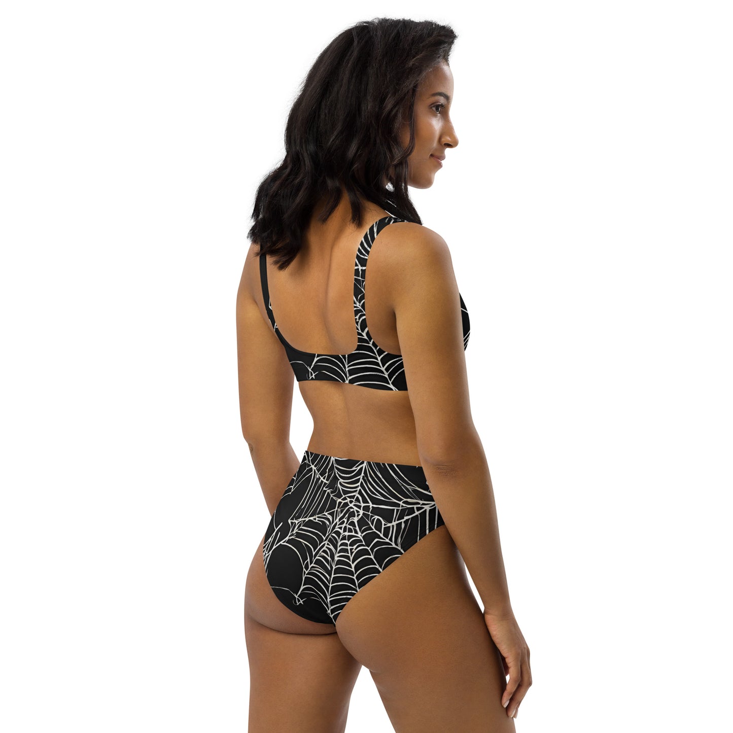 WEB OF LIES RECYCLED HIGH-WAISTED BIKINI
