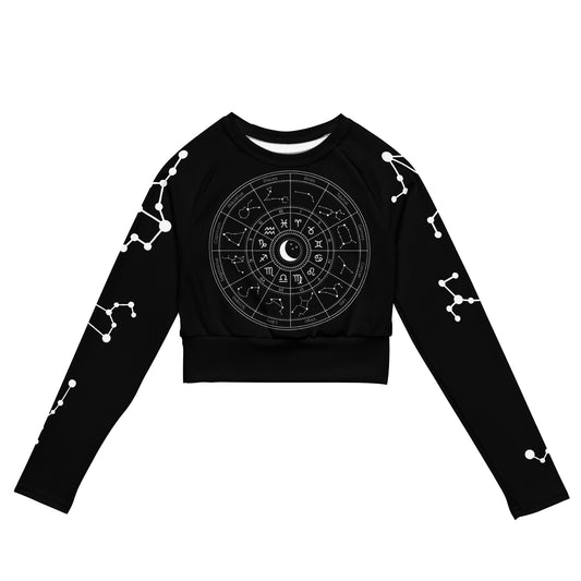ZODIAC RECYCLED LONG SLEEVE CROP TOP