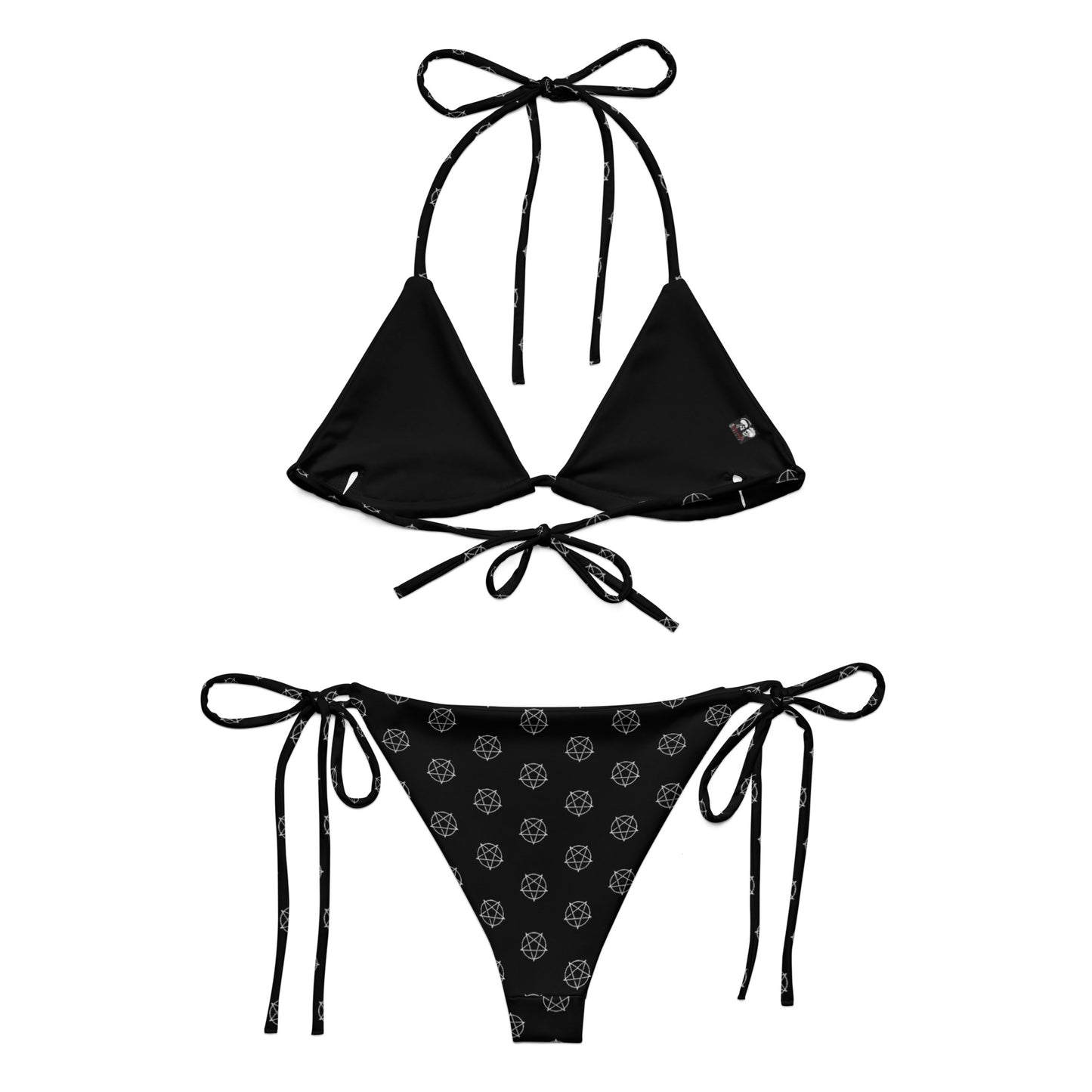 INVERTED PENTAGRAM RECYCLED STRING BIKINI