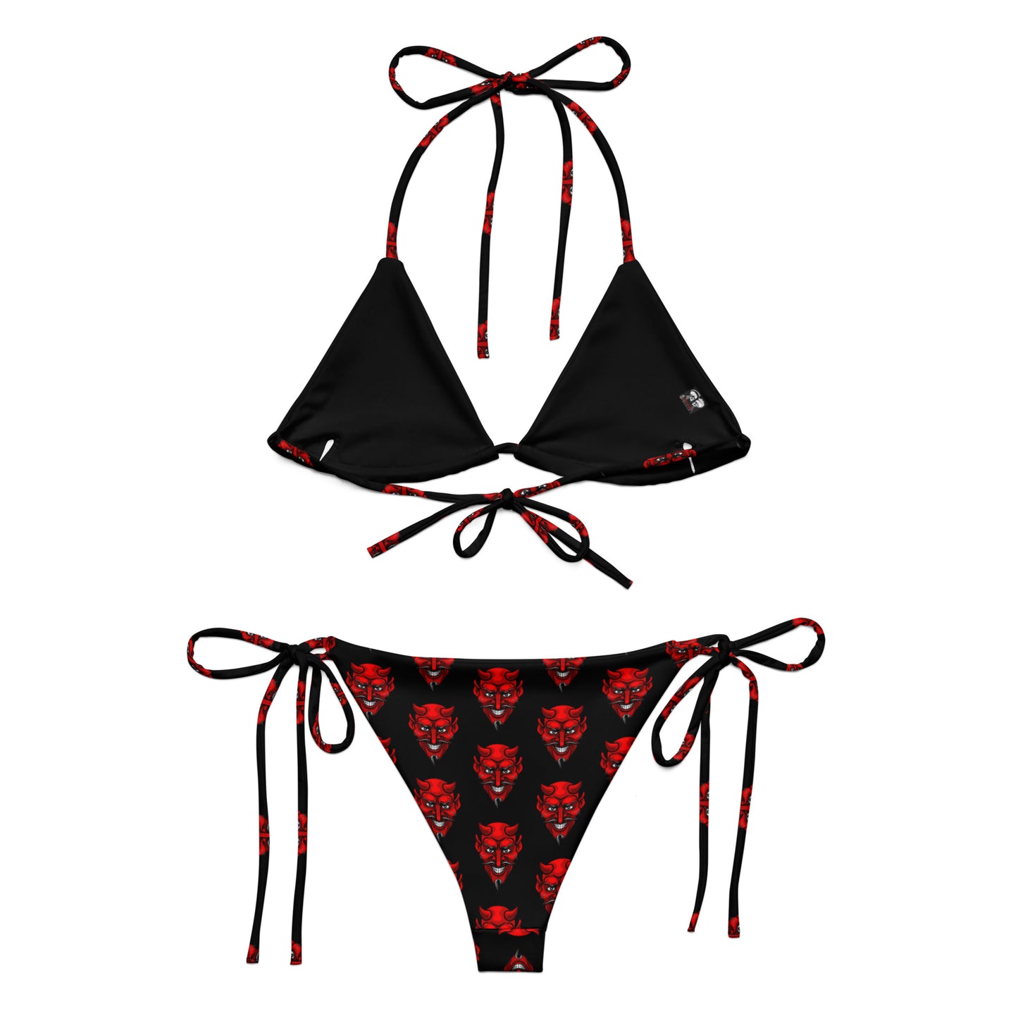 RED DEVIL RECYCLED STRING BIKINI