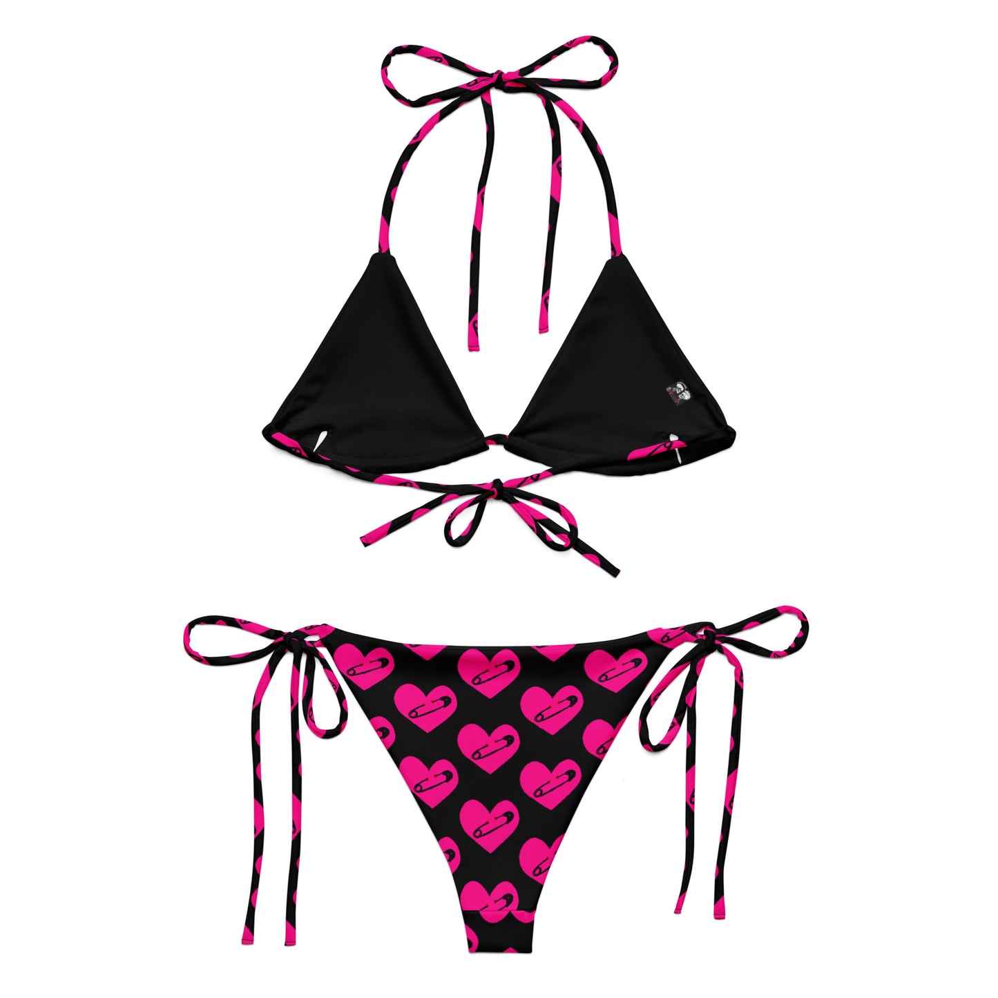 PINNED HEART RECYCLED STRING BIKINI
