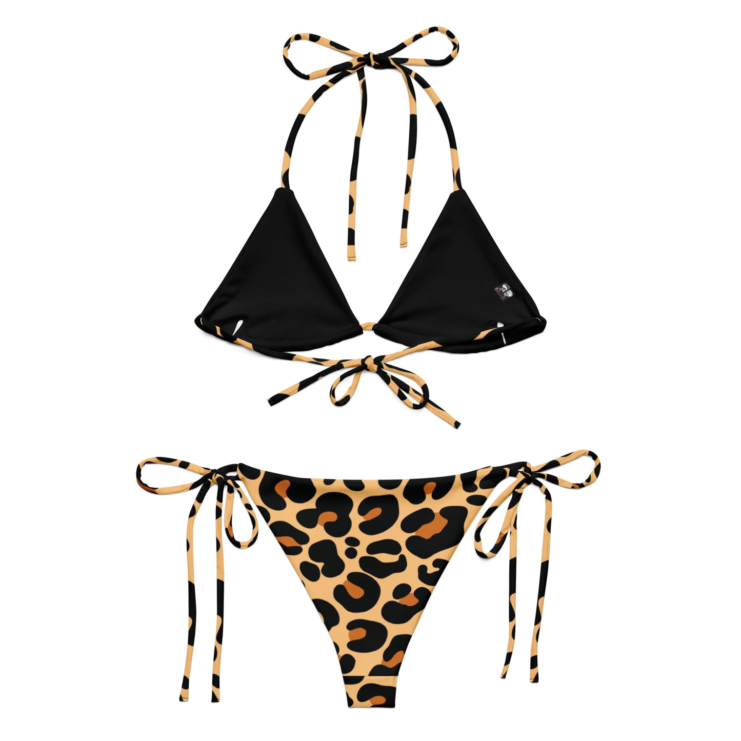 LEOPARD PRINT RECYCLED STRING BIKINI