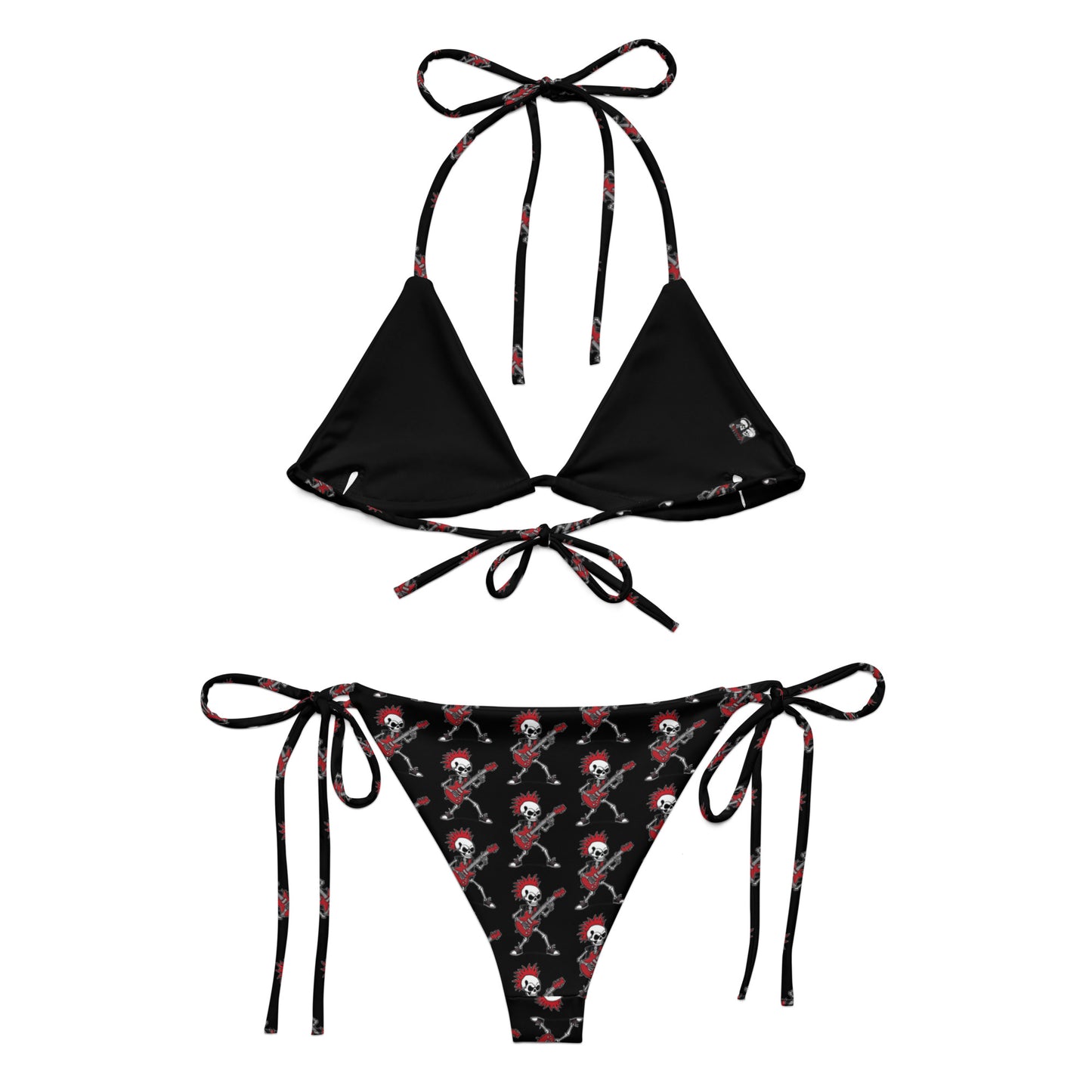 RED GUITAR RECYCLED STRING BIKINI