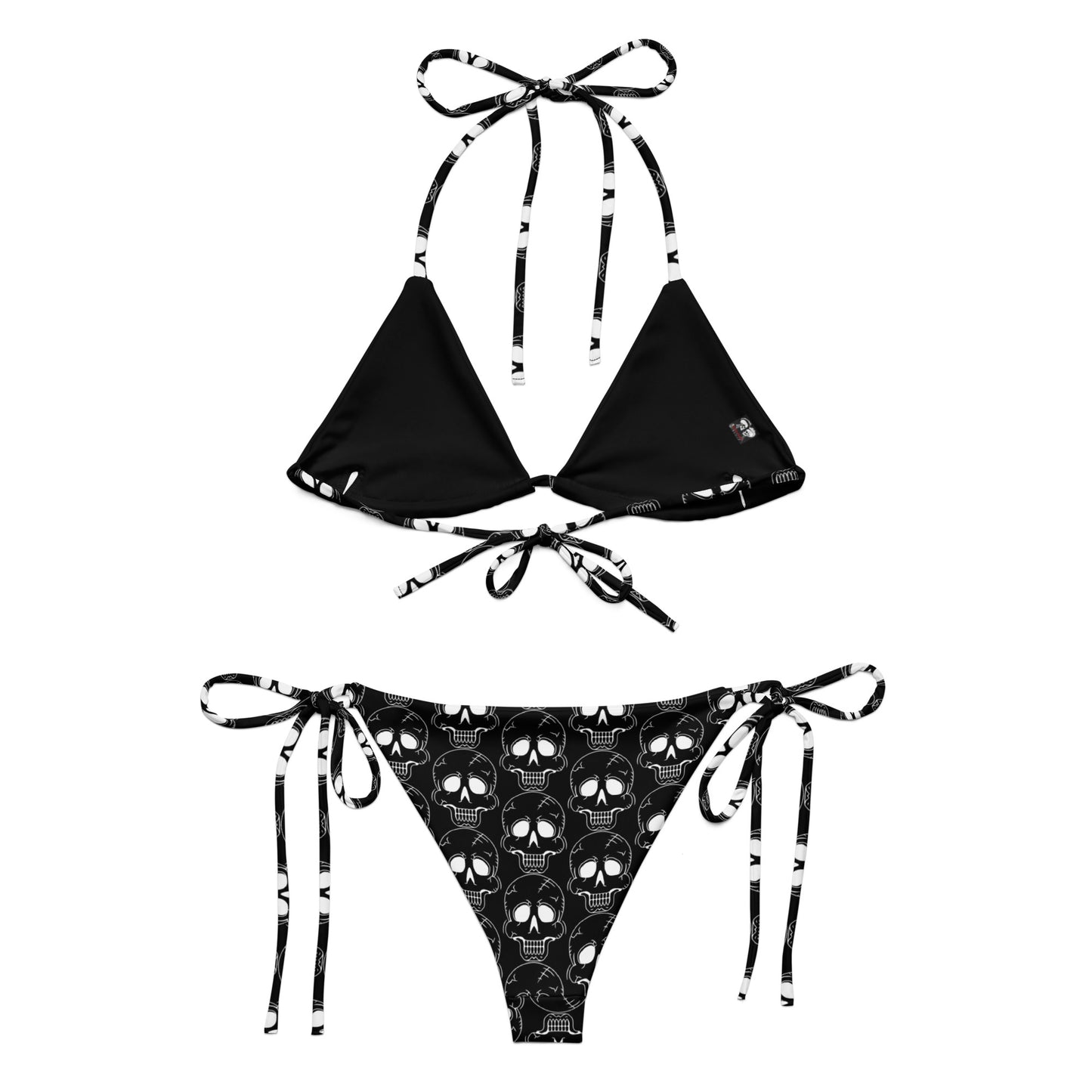 LAUGHING SKULL RECYCLED STRING BIKINI