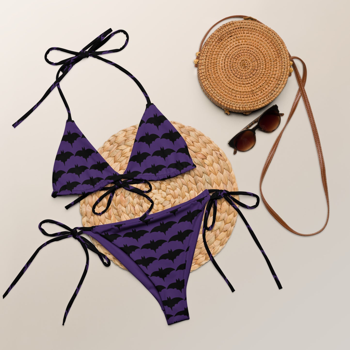 PURPLE BAT RECYCLED STRING BIKINI