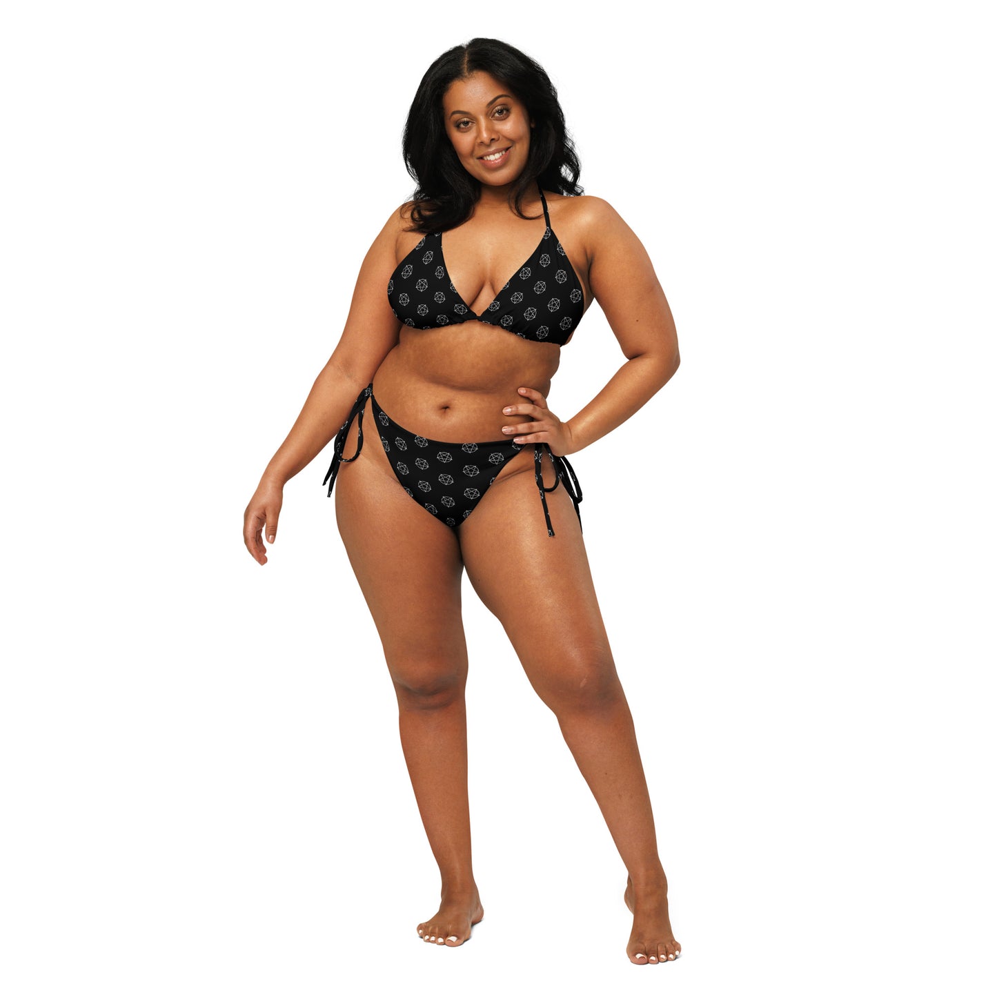 INVERTED PENTAGRAM RECYCLED STRING BIKINI