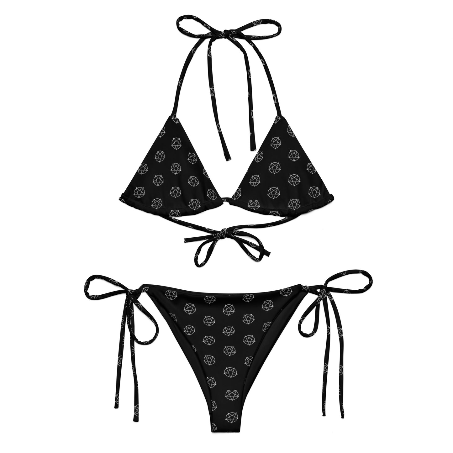 INVERTED PENTAGRAM RECYCLED STRING BIKINI