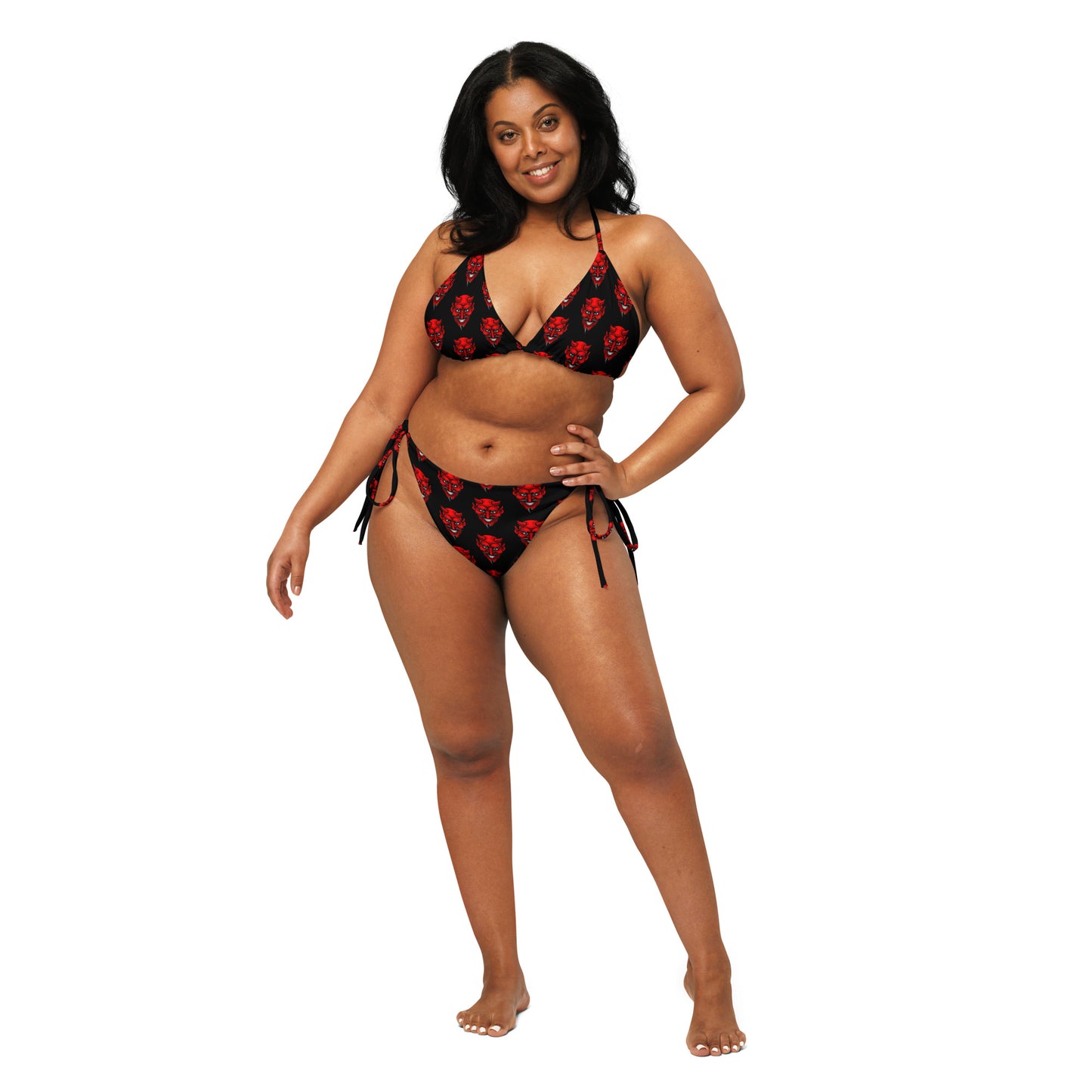 RED DEVIL RECYCLED STRING BIKINI