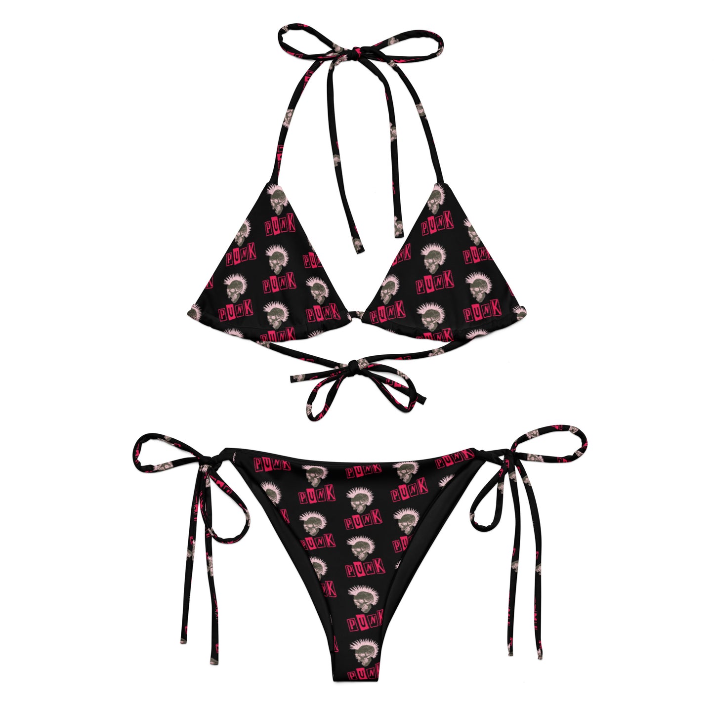 PUNK IS PINK RECYCLED STRING BIKINI