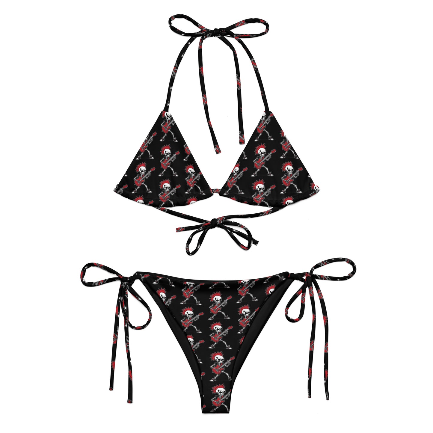 RED GUITAR RECYCLED STRING BIKINI