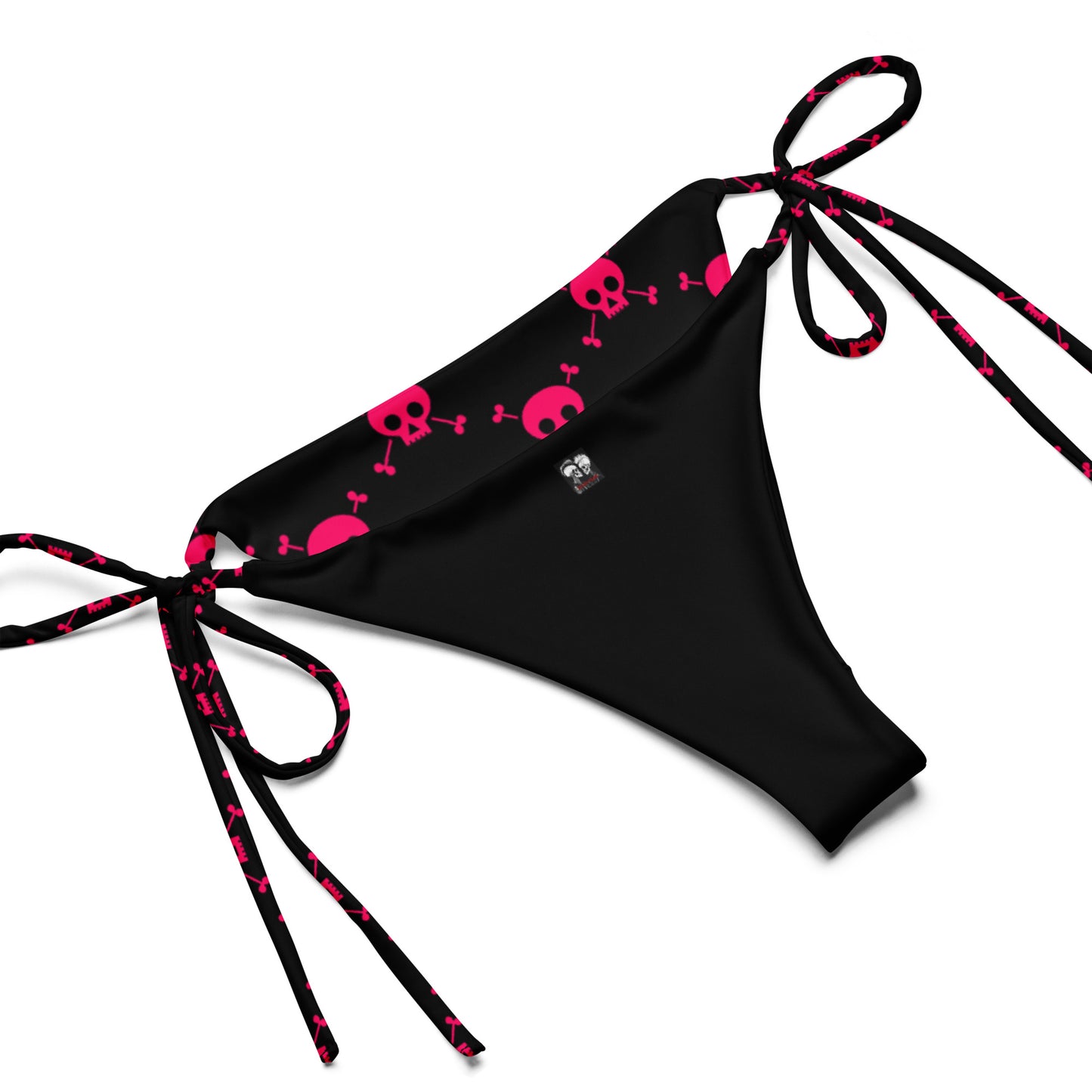 PINK SKULL & BONES RECYCLED STRING BIKINI