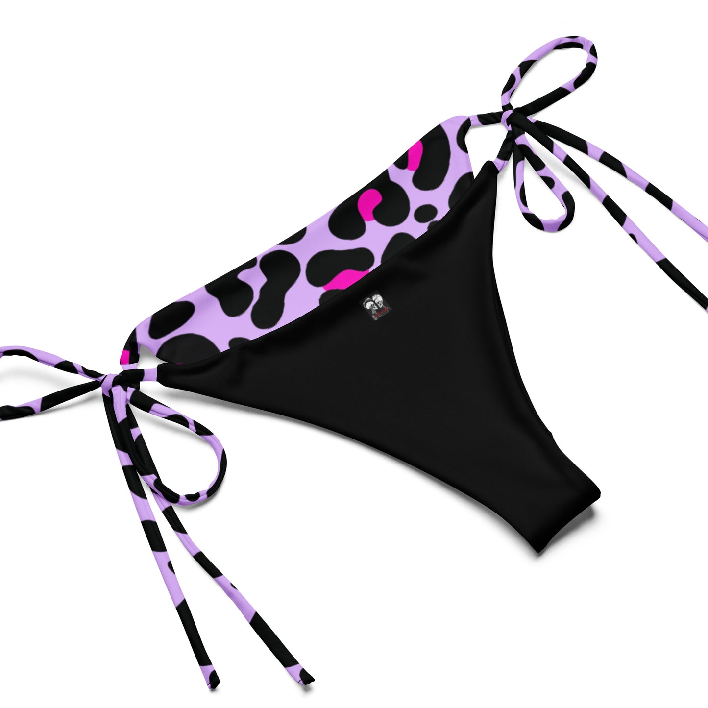 PURPLE & PINK LEOPARD RECYCLED STRING BIKINI