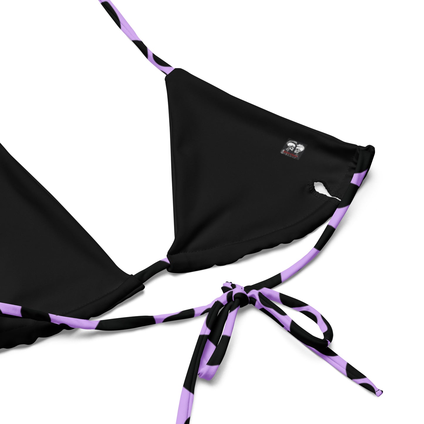 PURPLE & PINK LEOPARD RECYCLED STRING BIKINI