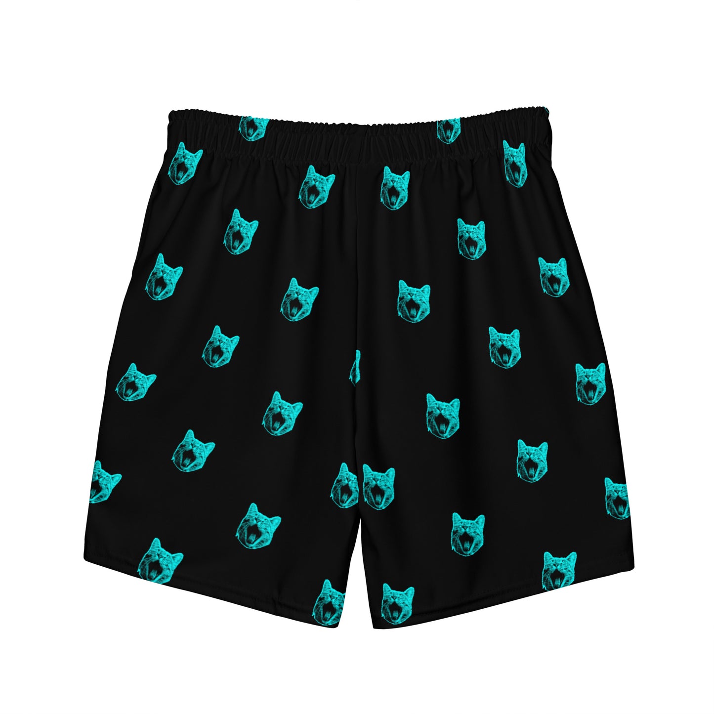 ELECTRIC BLUE CAT SWIM TRUNKS