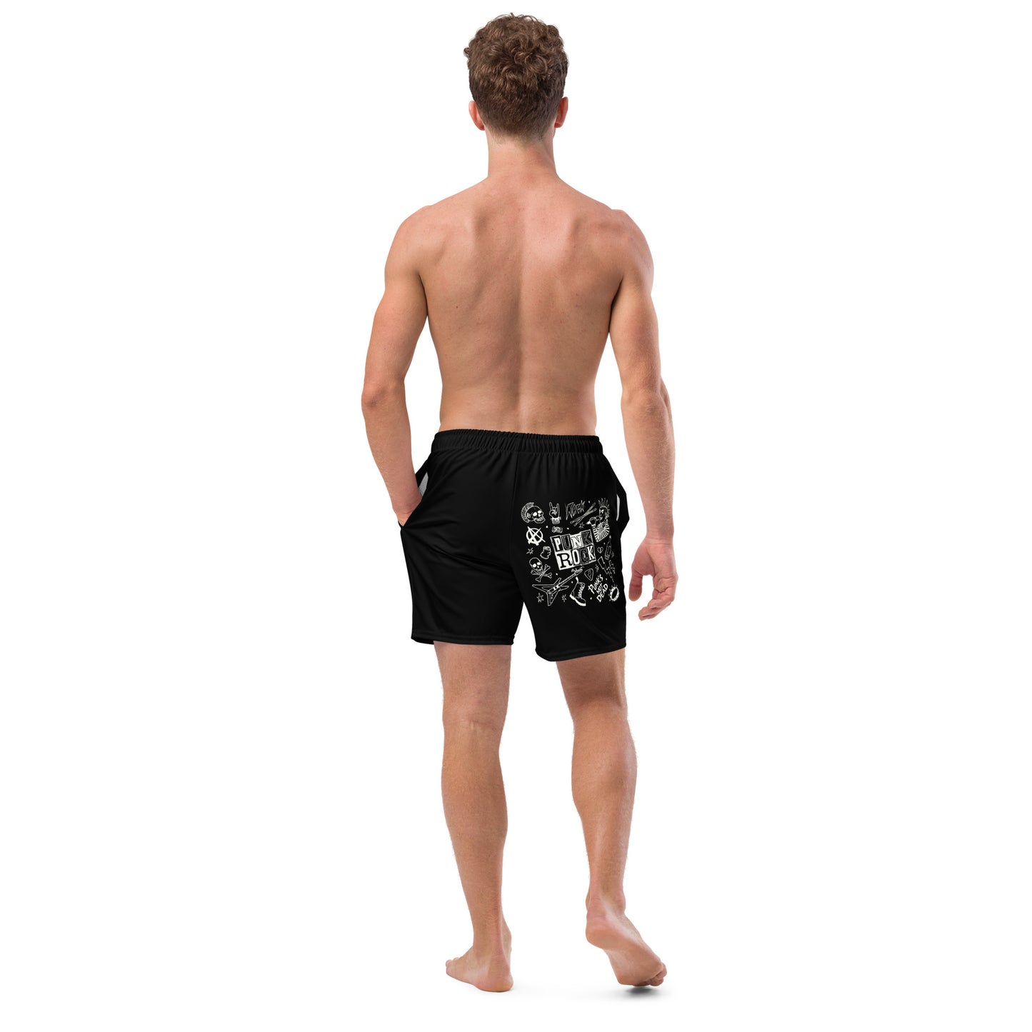 PUNK'S NOT DEAD SWIM TRUNKS