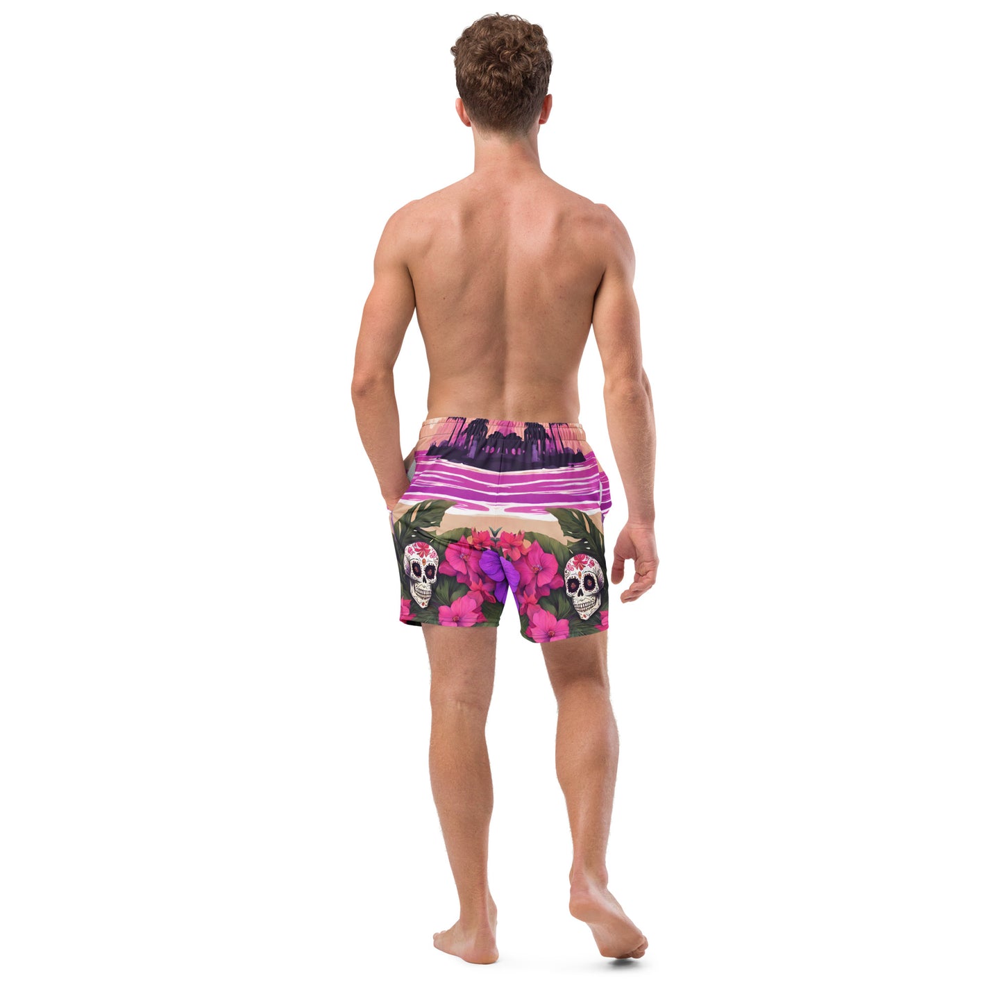 SUGAR SKULL RESORT SWIM TRUNKS