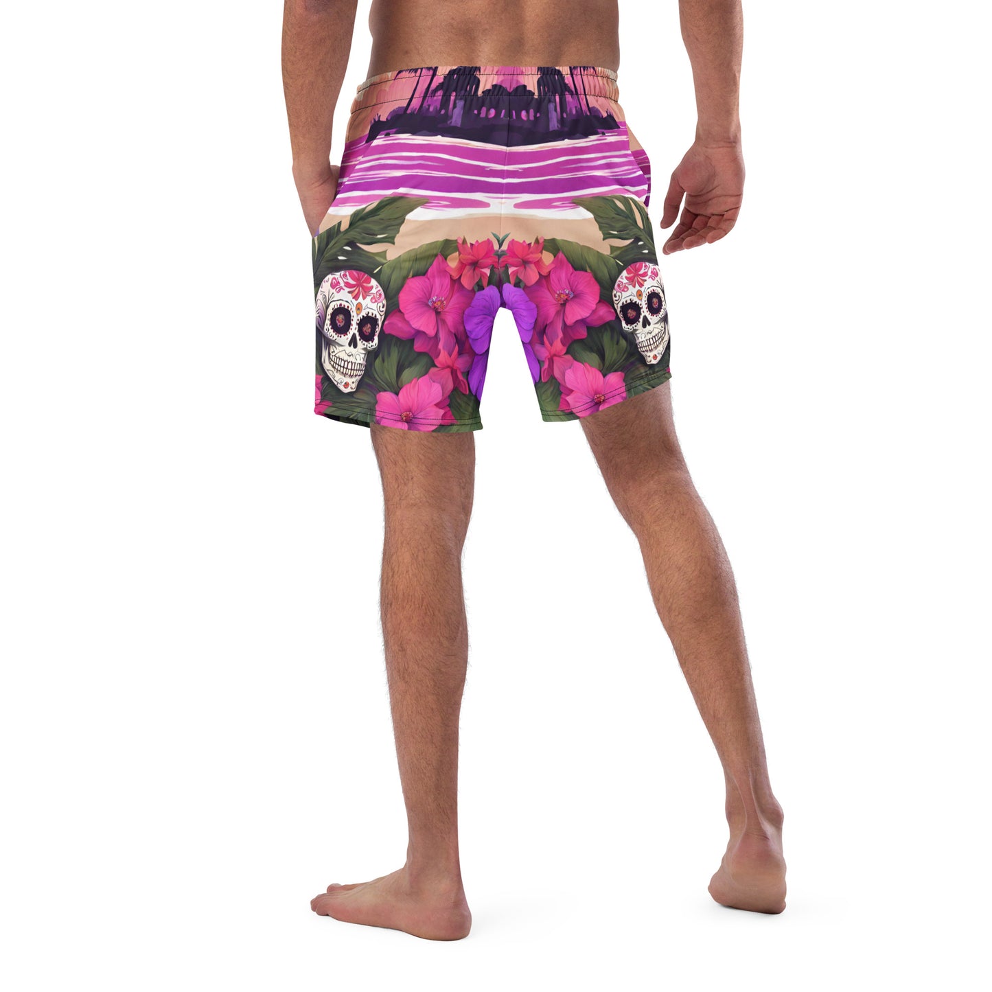 SUGAR SKULL RESORT SWIM TRUNKS