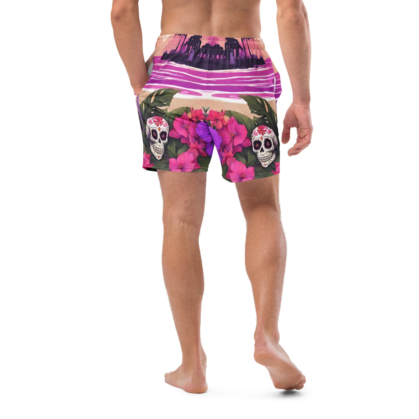 SUGAR SKULL RESORT SWIM TRUNKS