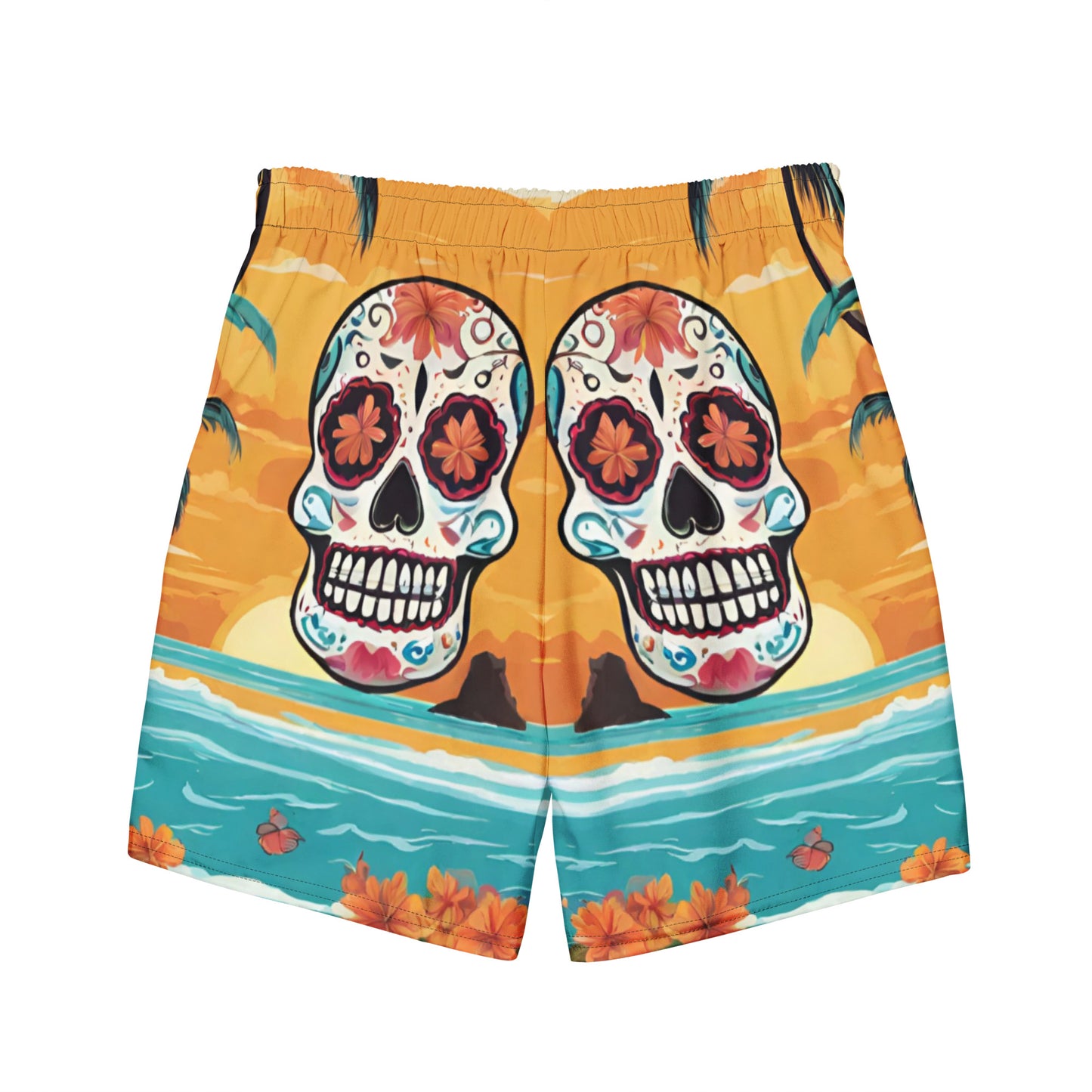 SUGAR SKULL SUNSET SWIM TRUNKS