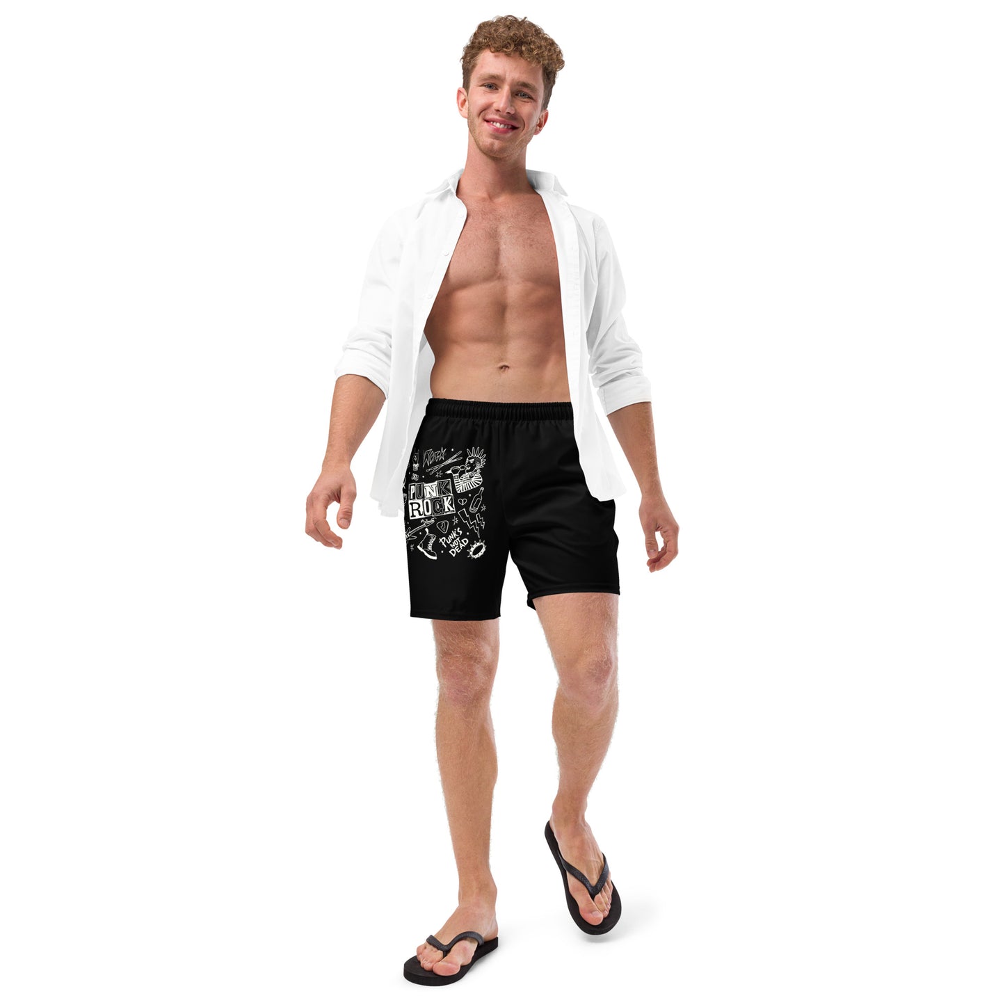 PUNK'S NOT DEAD SWIM TRUNKS