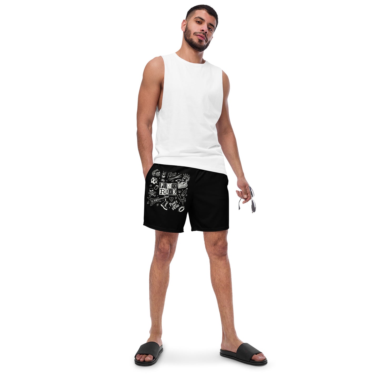 PUNK'S NOT DEAD SWIM TRUNKS