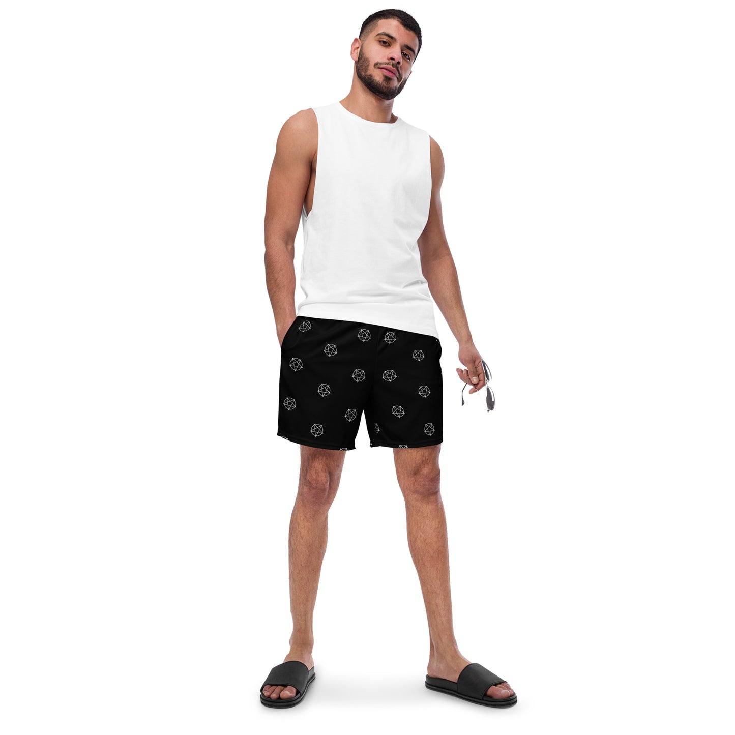 INVERTED STAR SWIM TRUNKS
