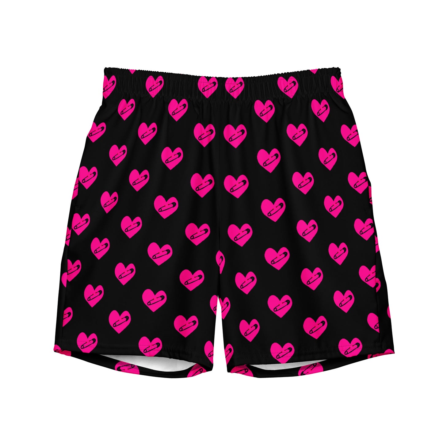 PINNED HEART SWIM TRUNKS