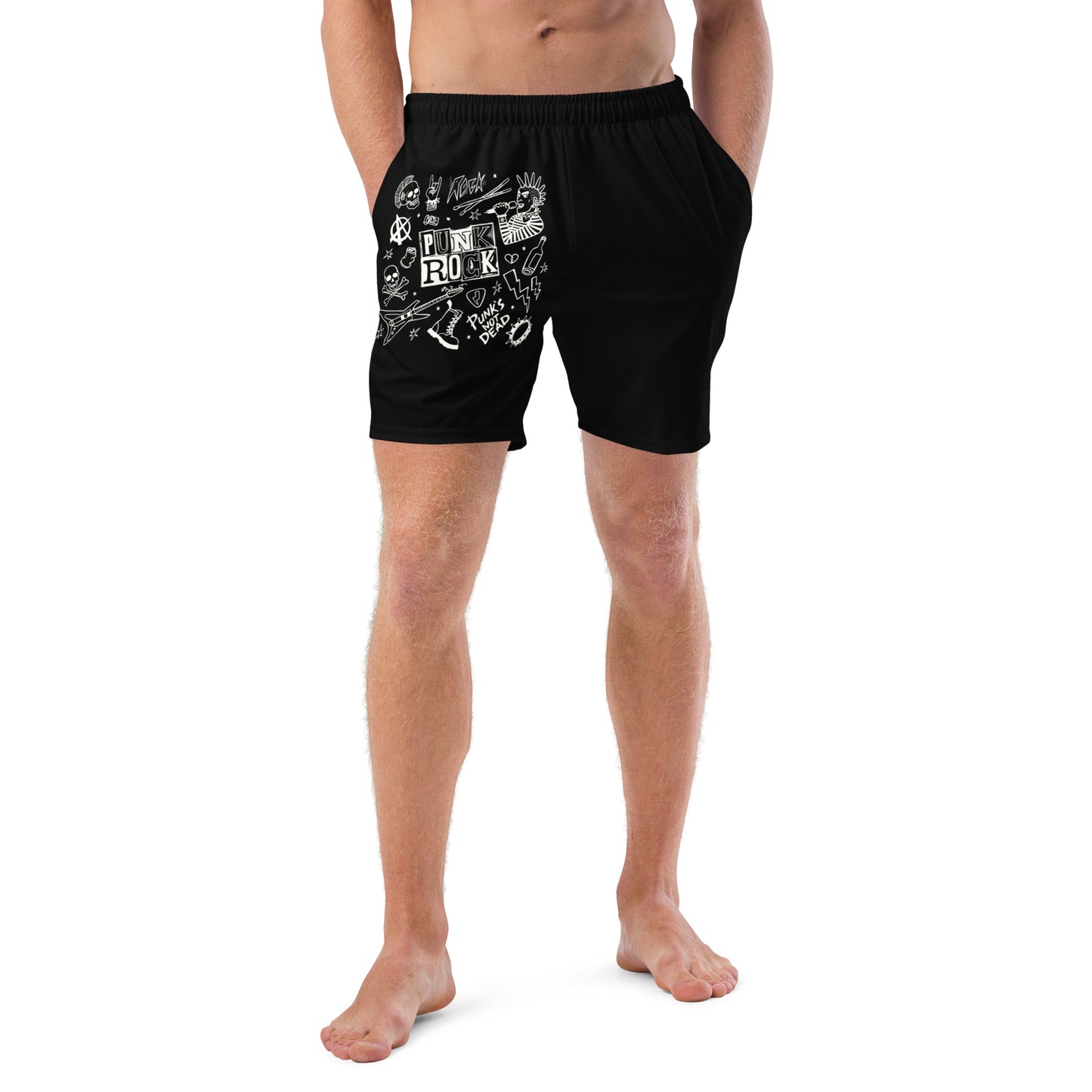 PUNK'S NOT DEAD SWIM TRUNKS