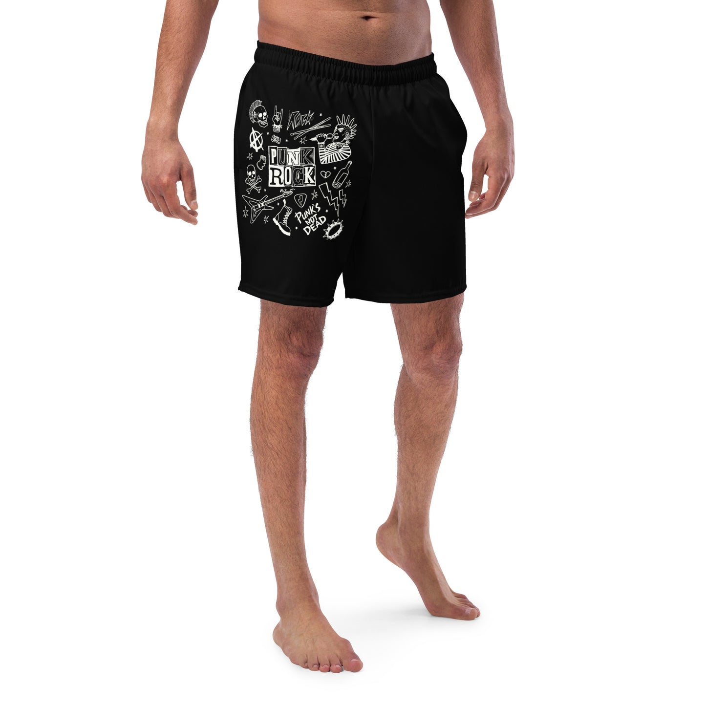 PUNK'S NOT DEAD SWIM TRUNKS