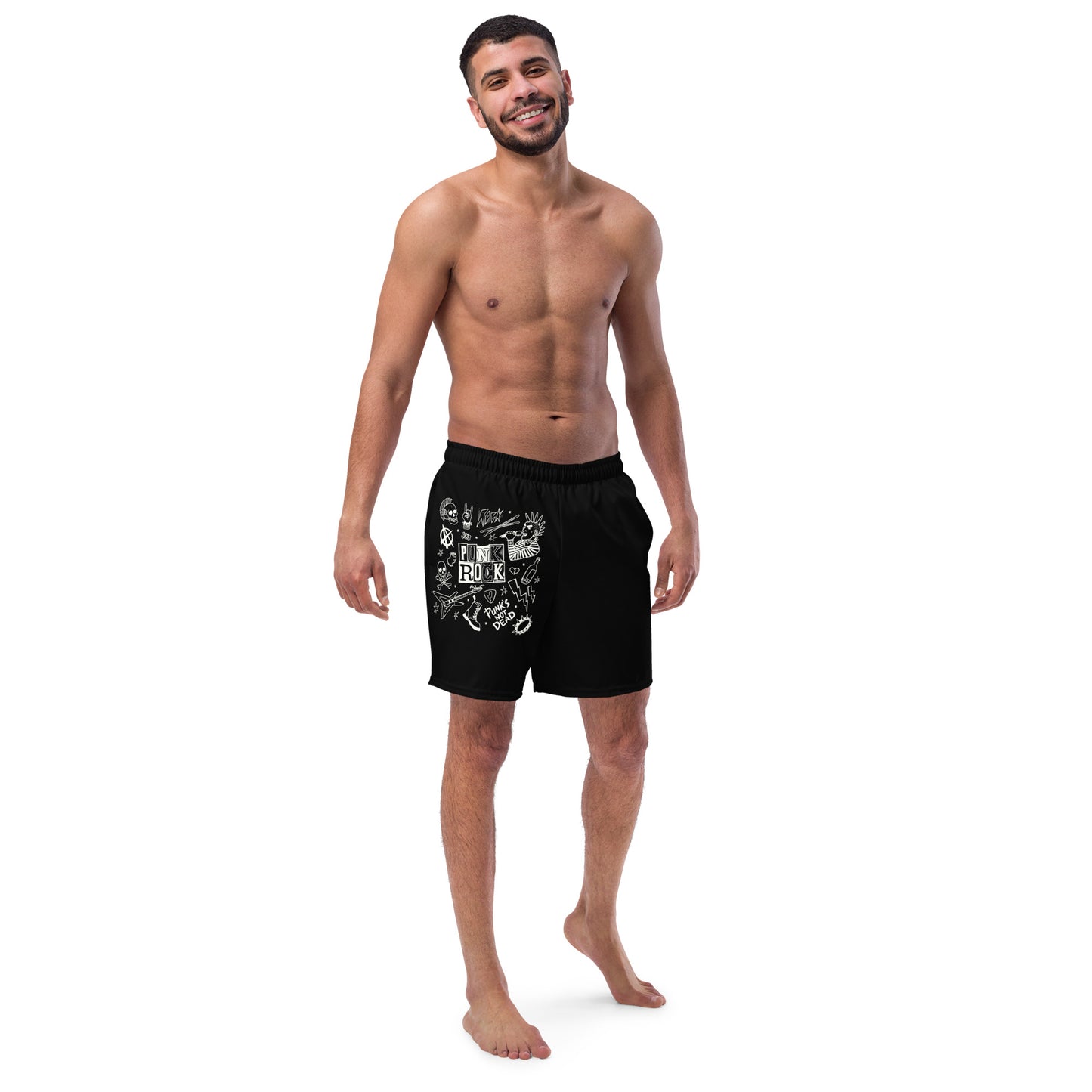 PUNK'S NOT DEAD SWIM TRUNKS