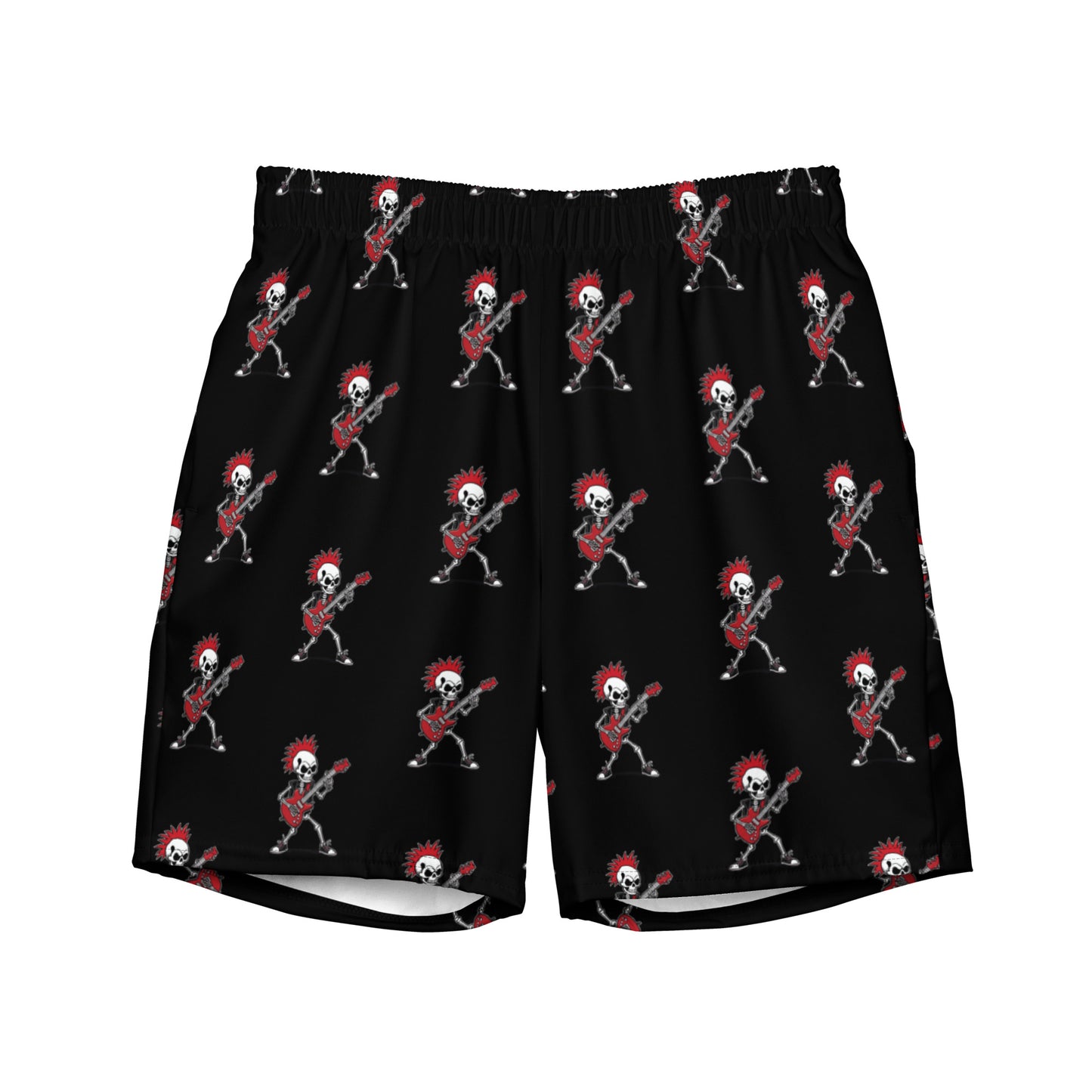 RED GUITAR SWIM TRUNKS