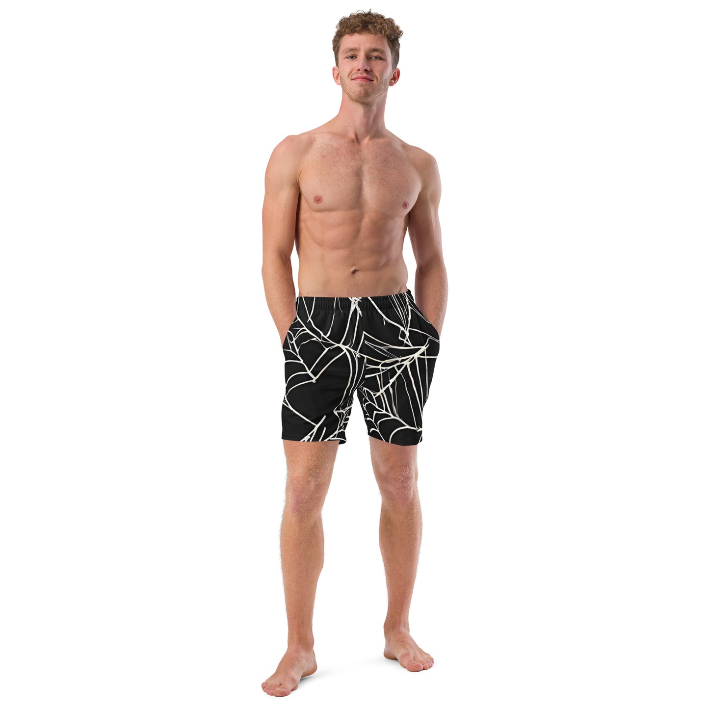 WEB OF LIES SWIM TRUNKS