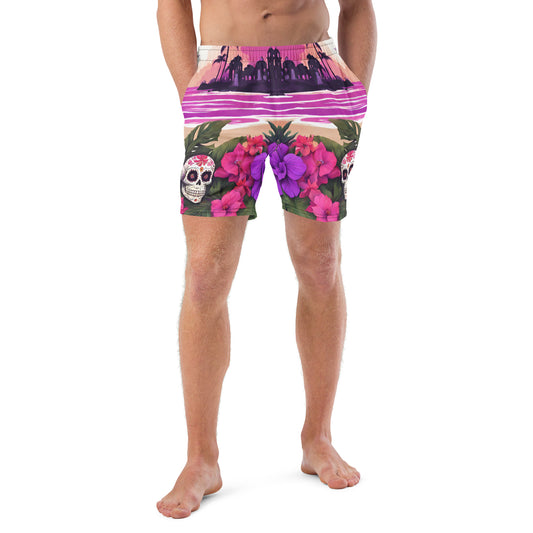 SUGAR SKULL RESORT SWIM TRUNKS