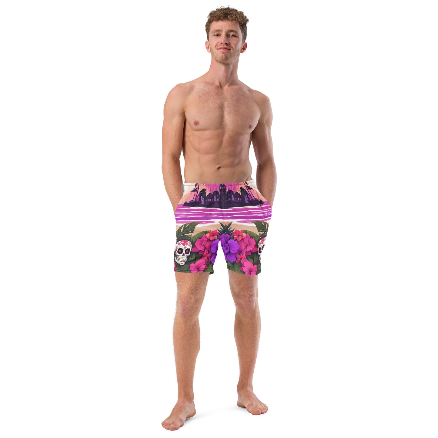 SUGAR SKULL RESORT SWIM TRUNKS