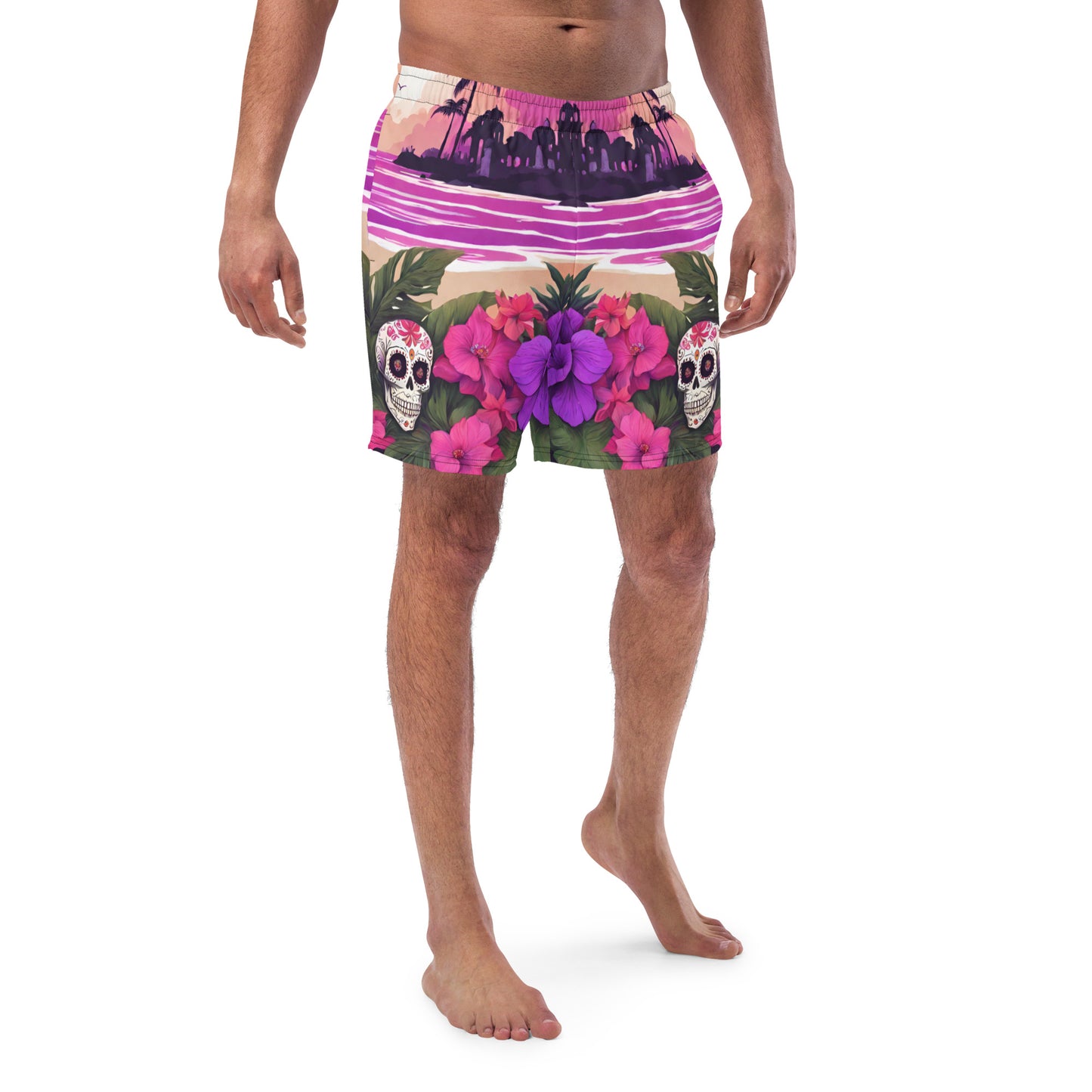 SUGAR SKULL RESORT SWIM TRUNKS