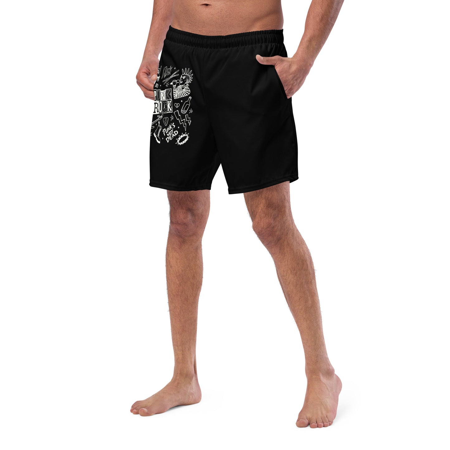 PUNK'S NOT DEAD SWIM TRUNKS