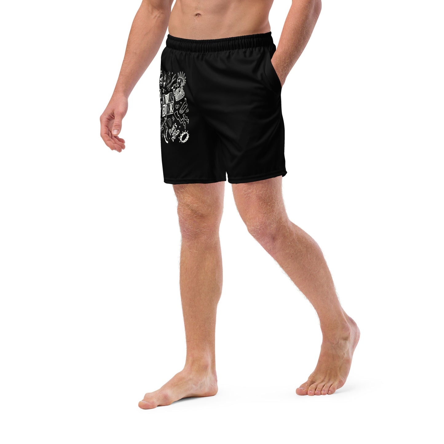 PUNK'S NOT DEAD SWIM TRUNKS