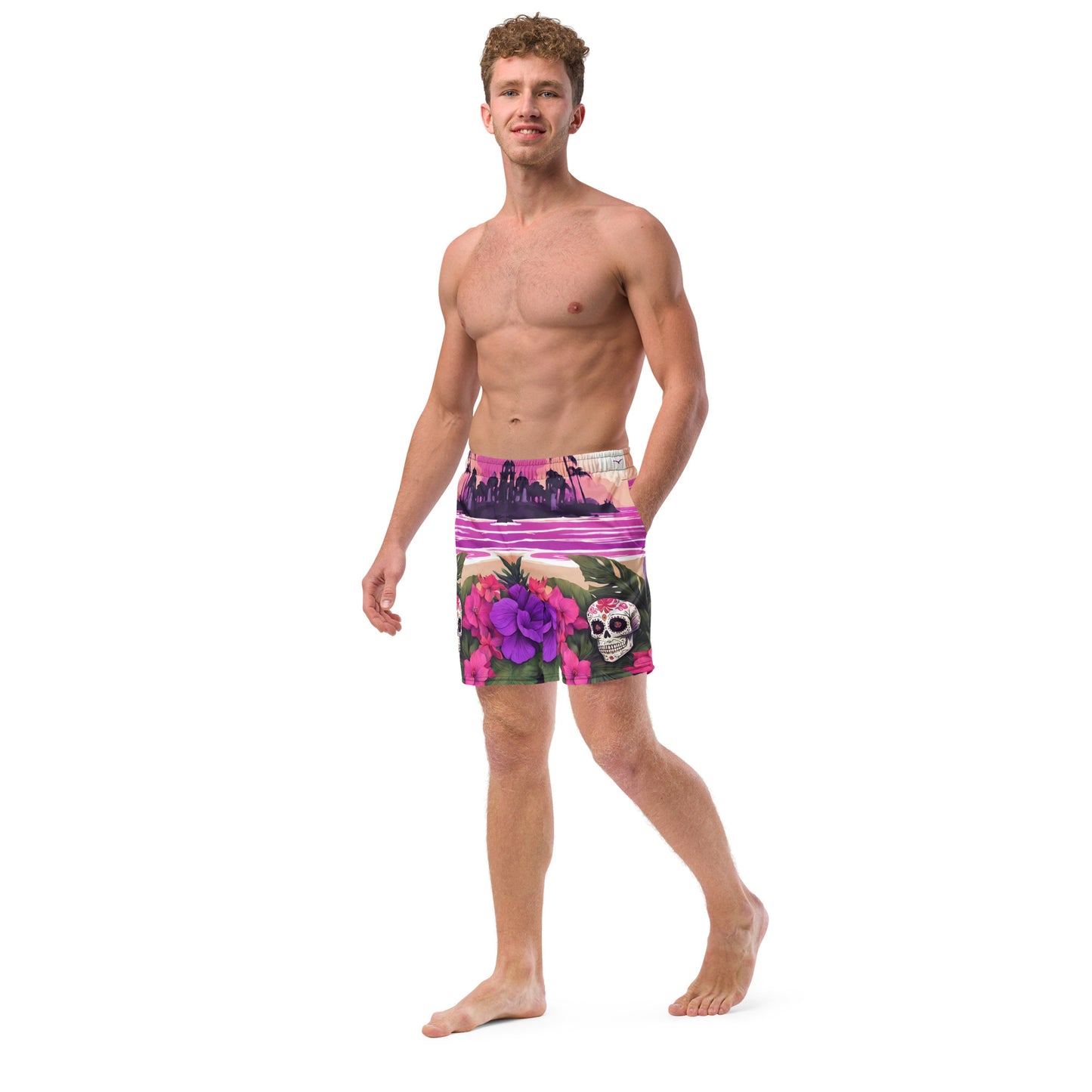 SUGAR SKULL RESORT SWIM TRUNKS