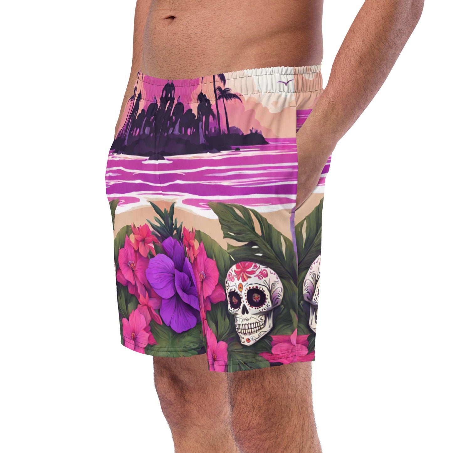 SUGAR SKULL RESORT SWIM TRUNKS