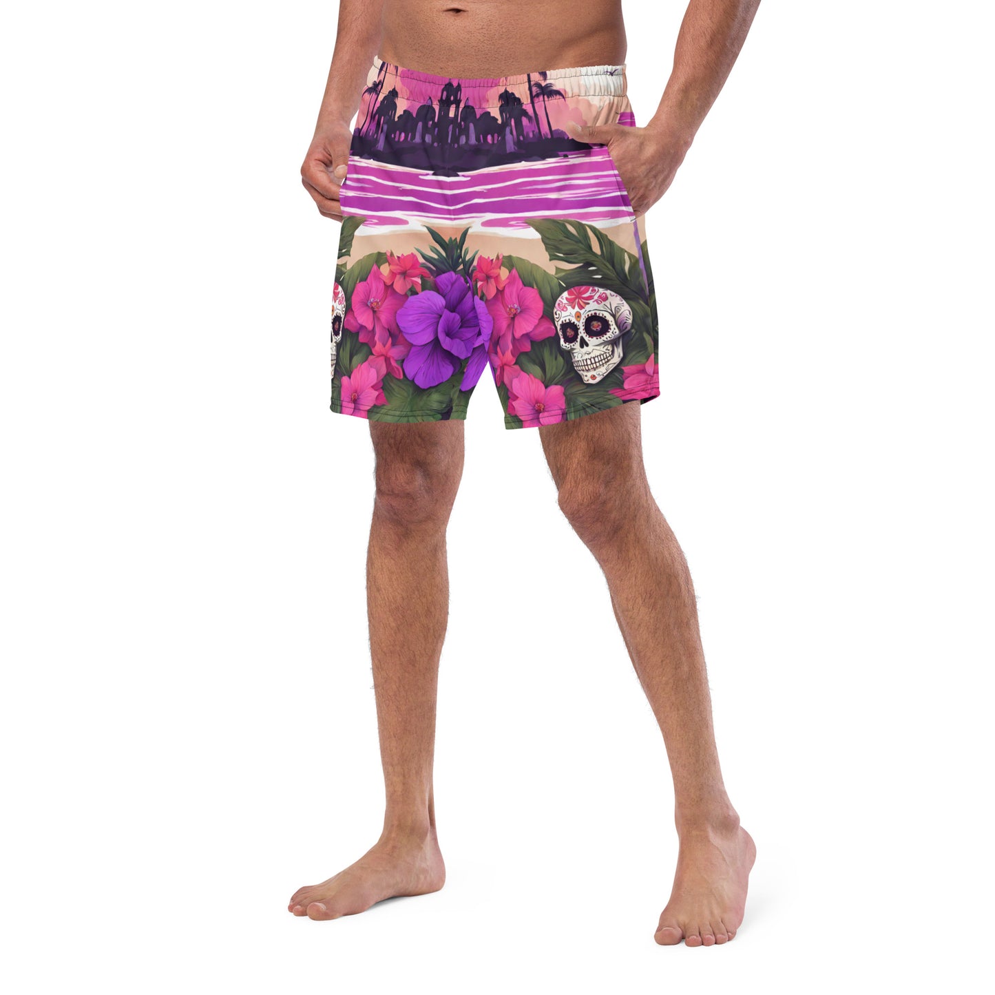 SUGAR SKULL RESORT SWIM TRUNKS